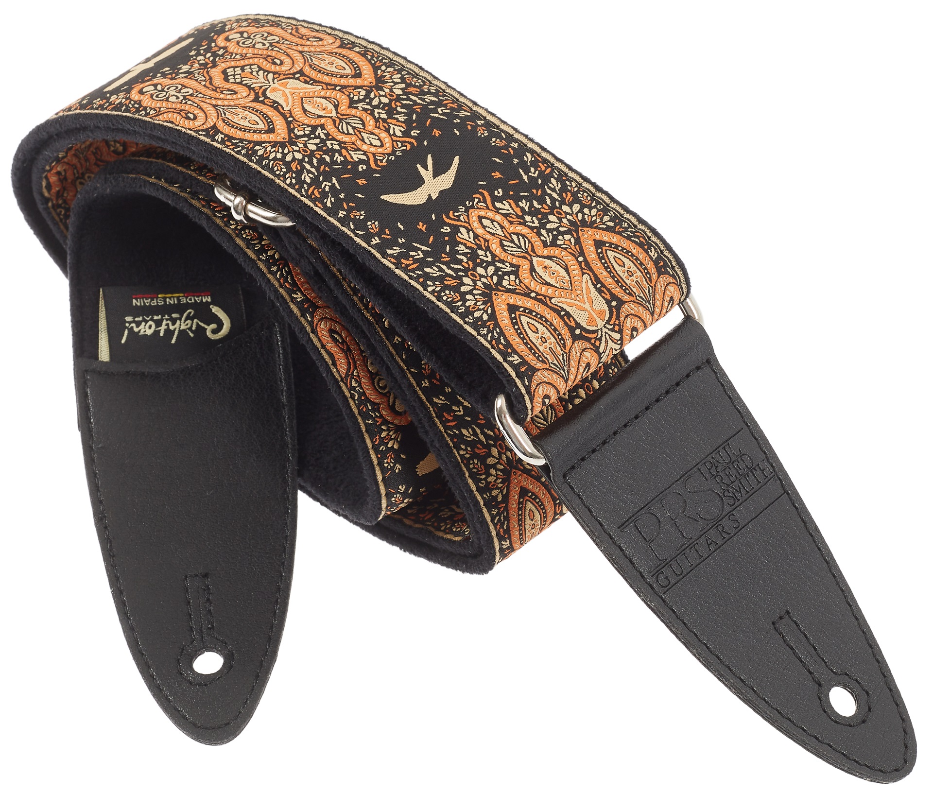 Levně PRS 2" Guitar Strap, Custom Jacquard Birds Fleur, Peach