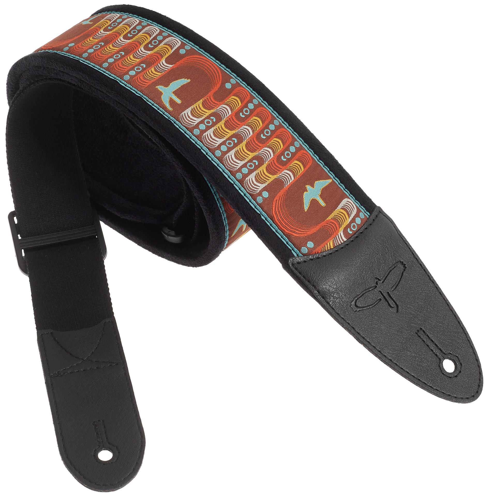 Levně PRS 2.4" Padded Guitar Strap w/FLASH, Custom Jacquard Birds Wavelength