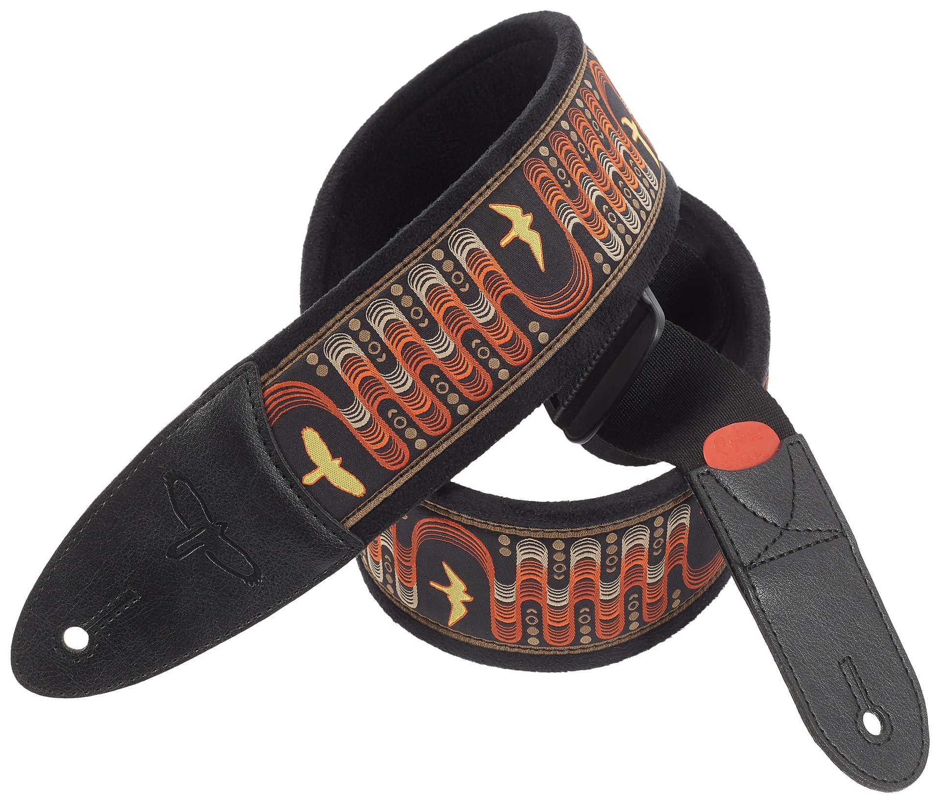 PRS 2.4" Padded Guitar Strap w/FLASH, Custom Jacquard Birds Wavelength (obrázek 3)