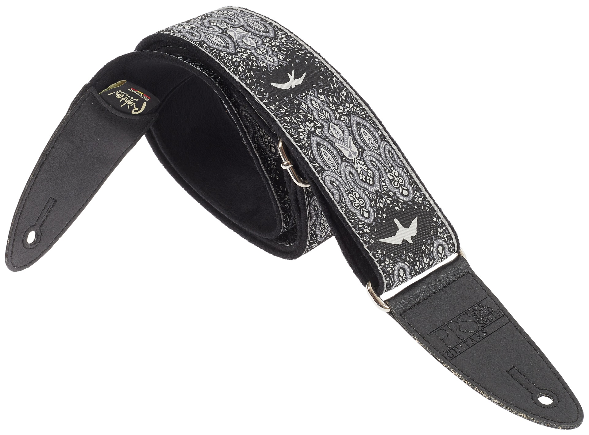 Levně PRS 2" Guitar Strap, Custom Jacquard Birds Fleur, Charcoal