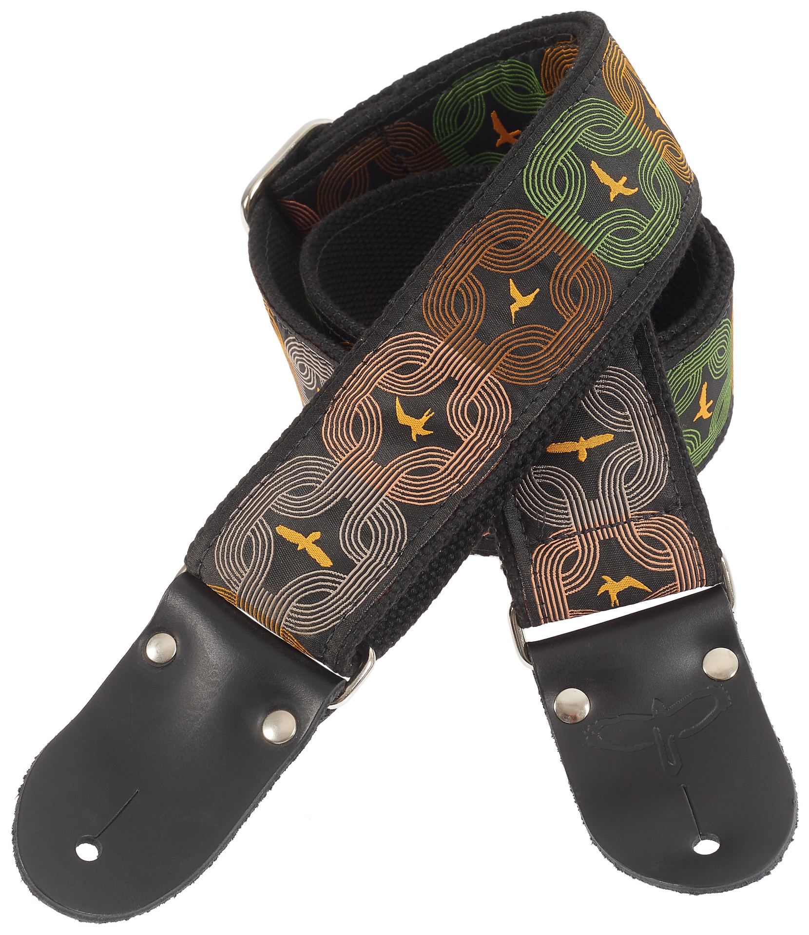 PRS 2” Deluxe Retro Strap, Orange Birds, Custom Jacquard (obrázek 3)