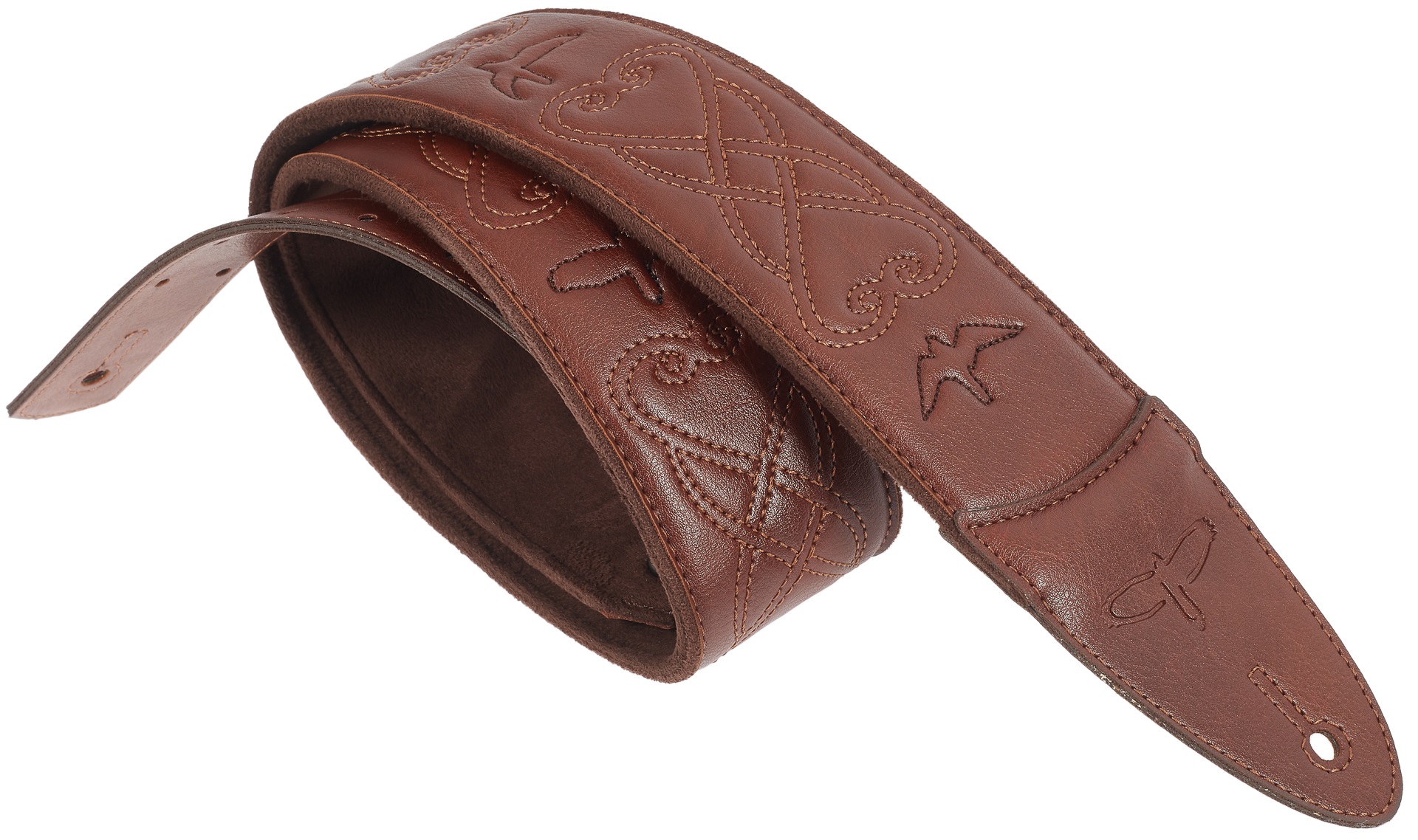 Levně PRS 2.4" Padded Guitar Strap w/RAS, Custom Leather (Faux) Birds, Sangu