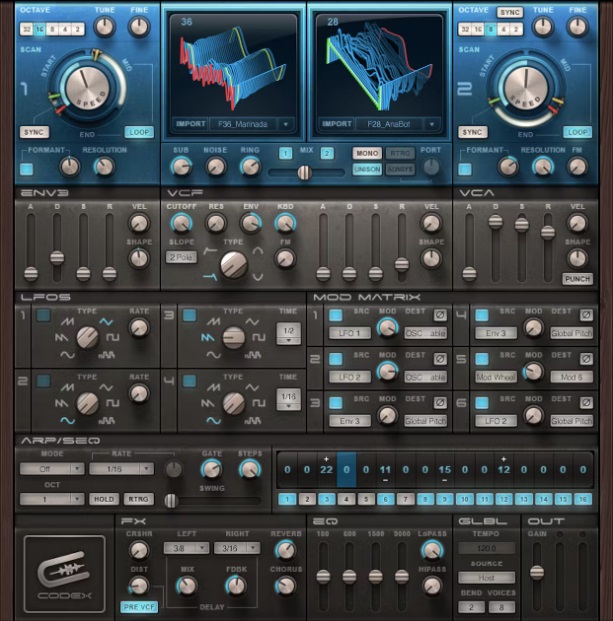 Levně WAVES Codex Wavetable Synth