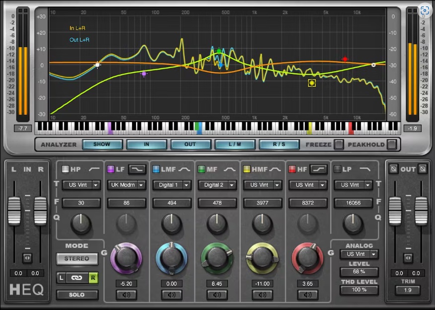 Levně WAVES H-EQ Hybrid Equalizer