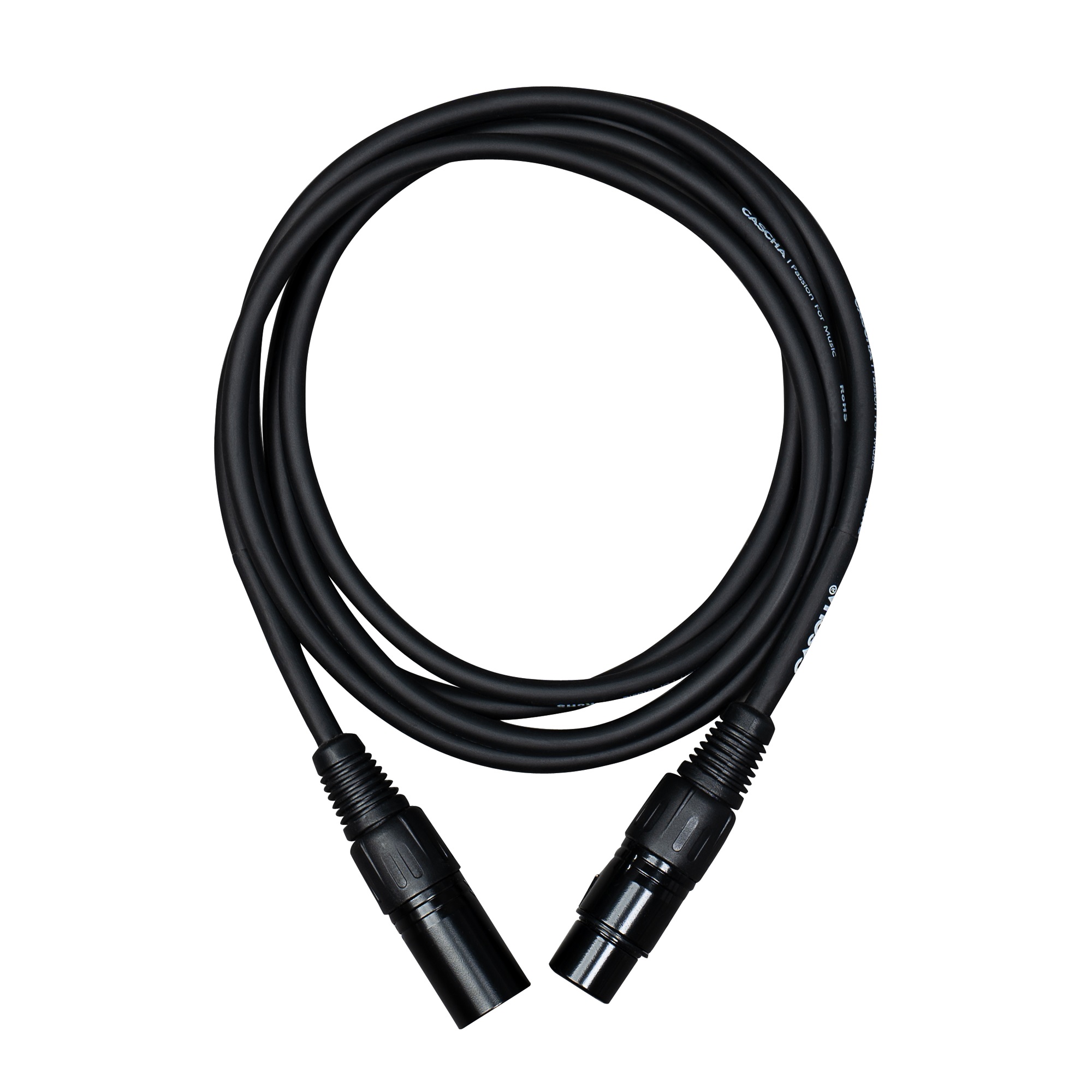 Cascha Standard Line Mic Cable Black 2m (obrázek 3)