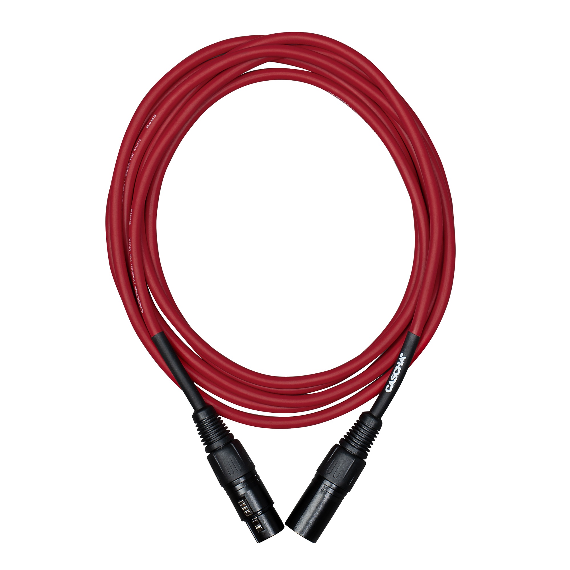 Cascha Standard Line Mic Cable Red 2m (obrázek 4)