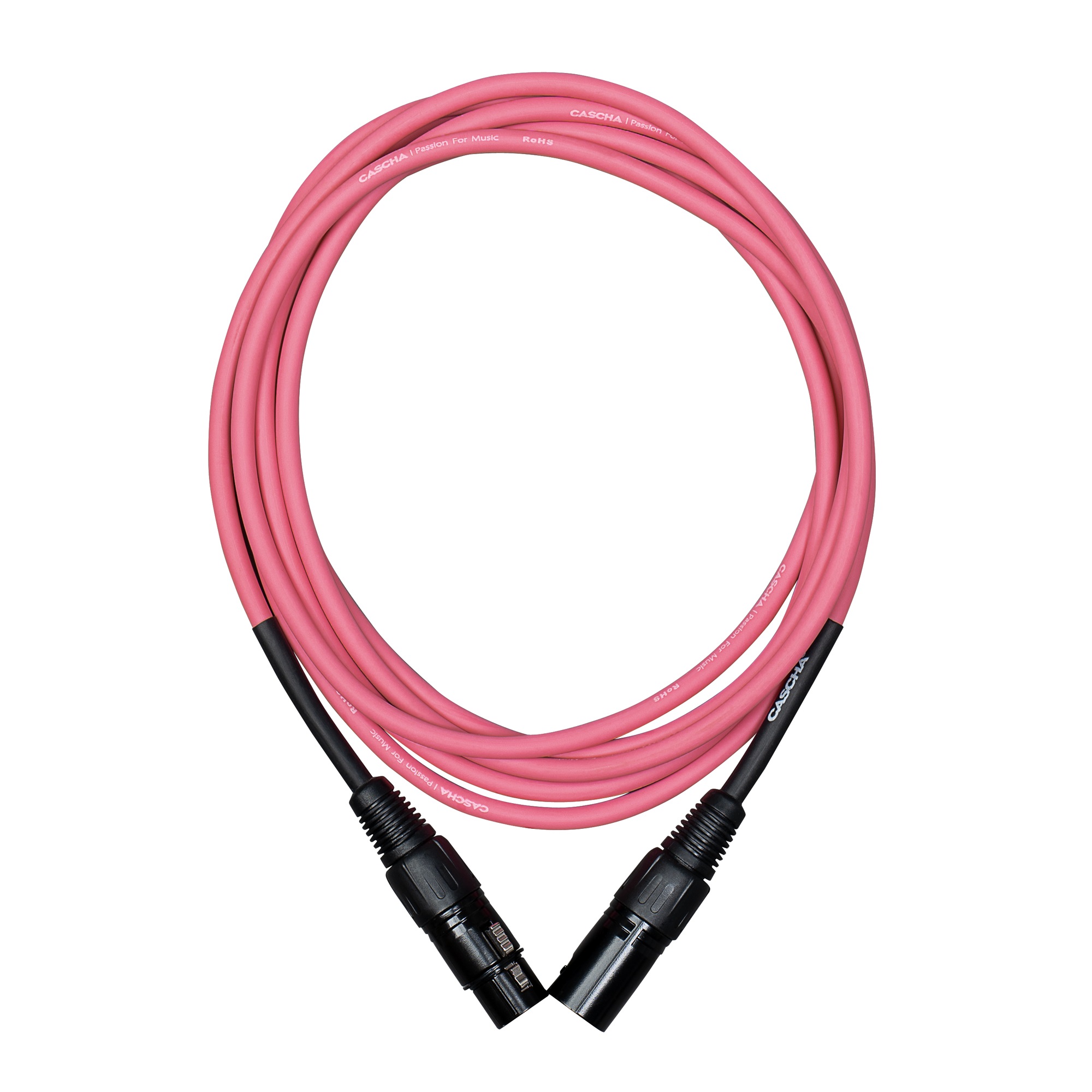 Cascha Standard Line Mic Cable Pink 3m (obrázek 4)