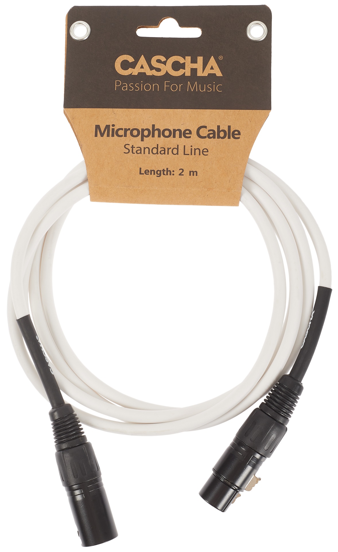 Levně Cascha Standard Line Mic Cable White 2m