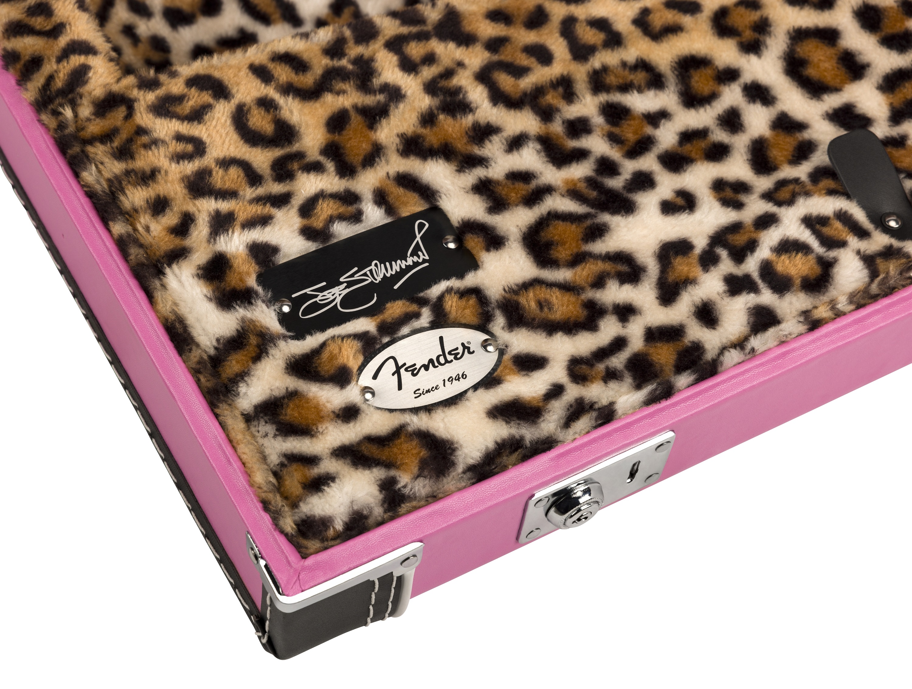 Fender Joe Strummer Pink Leopard Strat/Tele Case (obrázek 4)