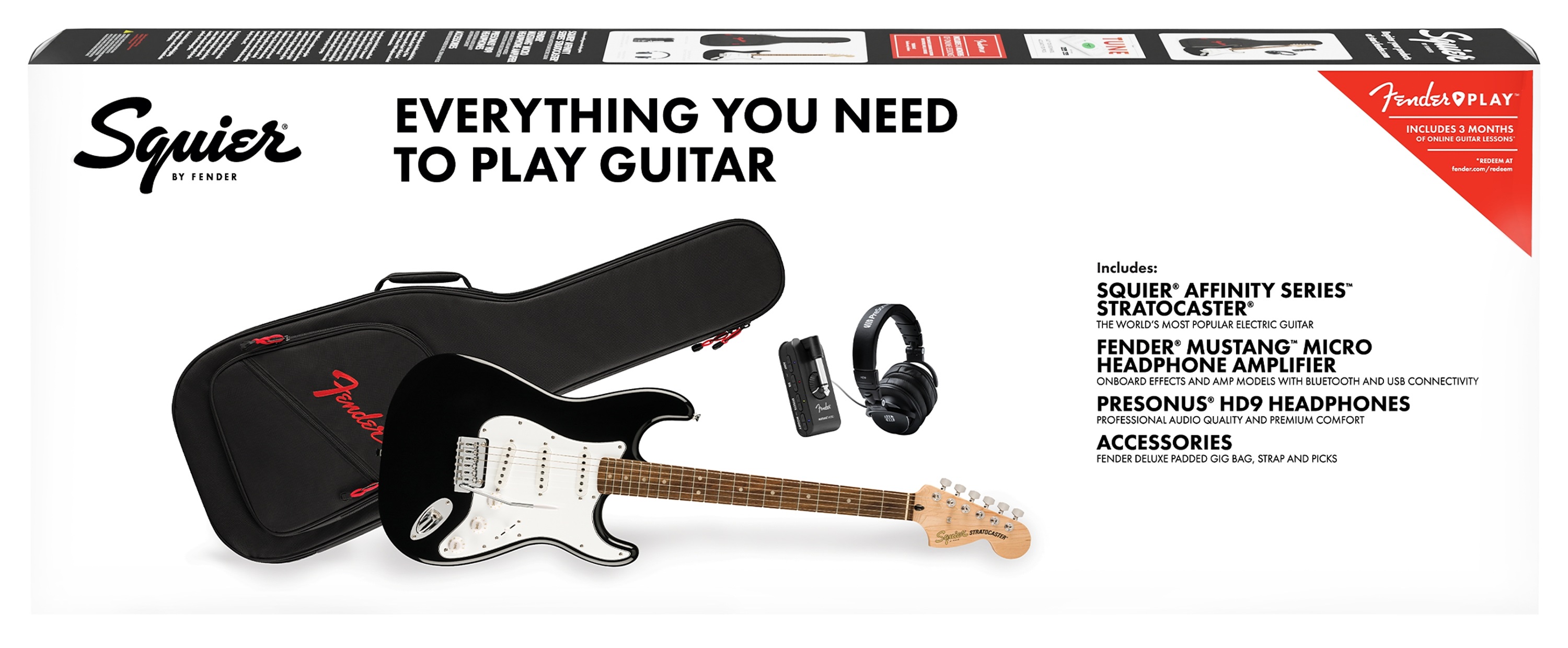 Fender Squier Affinity Stratocaster Micro Pack BK (obrázek 7)