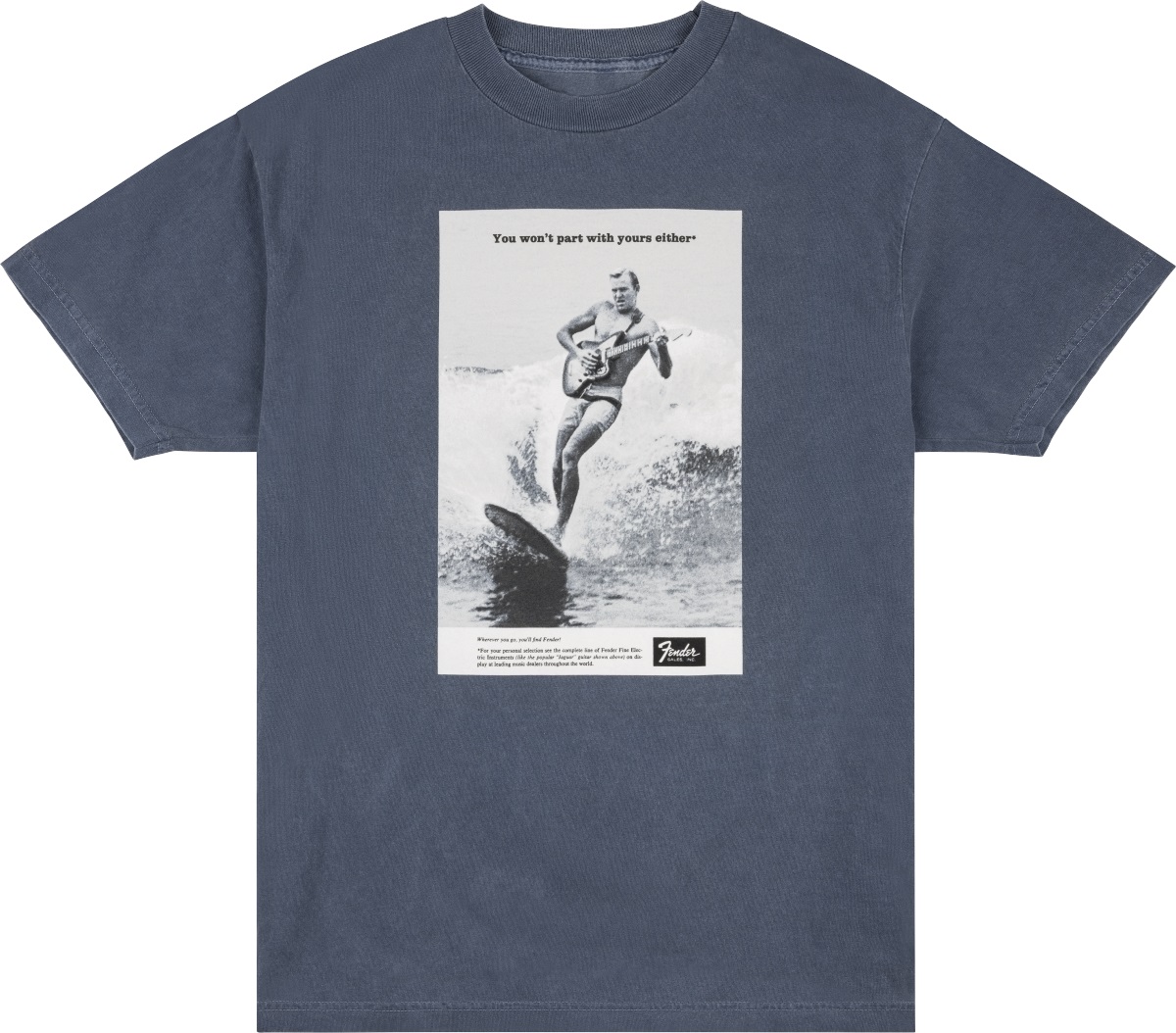 Levně Fender Vintage Ad Surfer Tee Ocean M