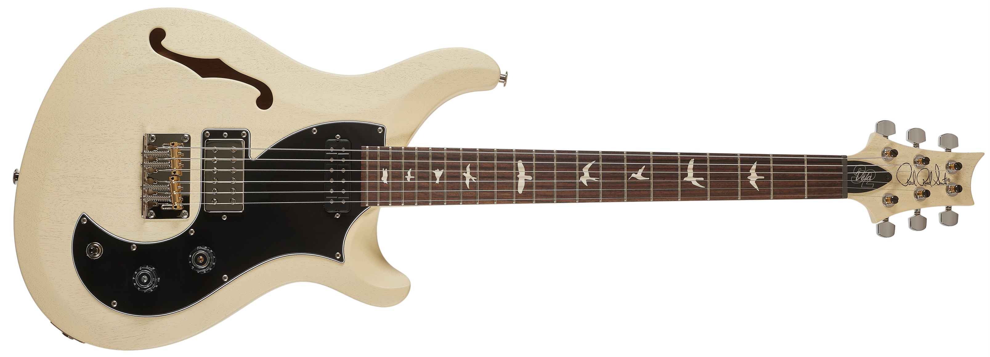 PRS S2 Vela Semi Hollow Satin Antique White Satin (použité)