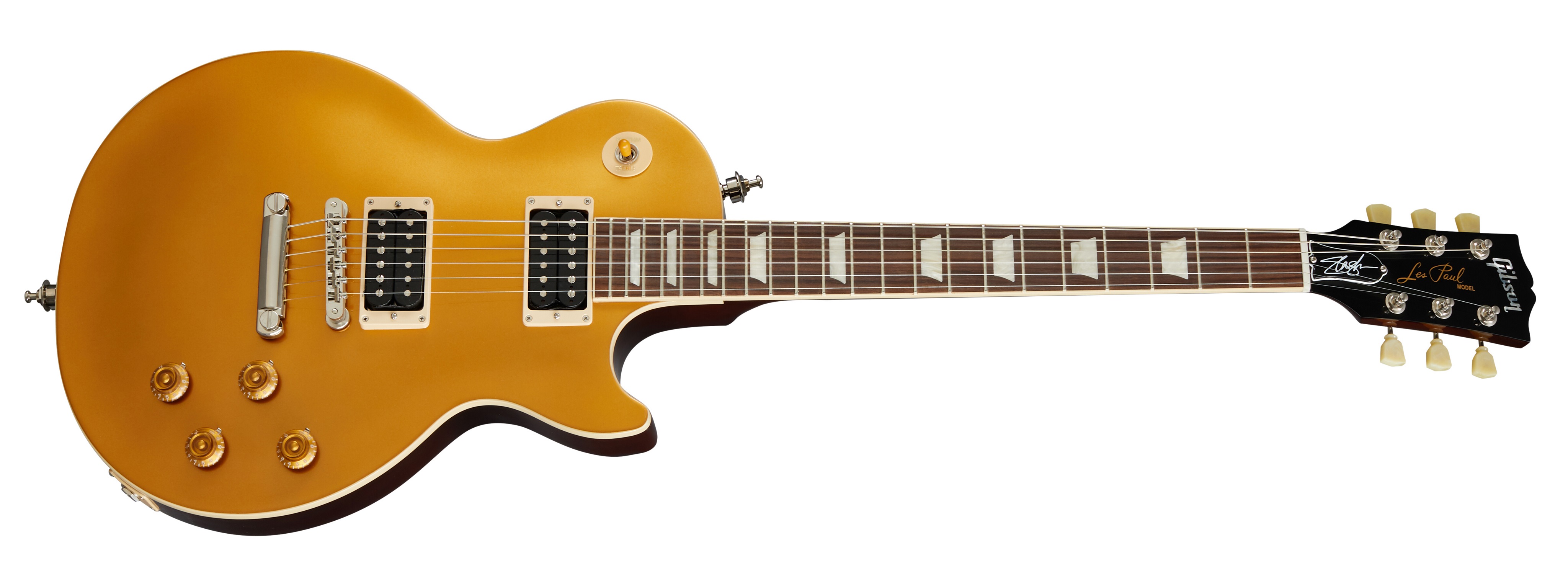 Levně Gibson Slash "Victoria" Les Paul Standard Goldtop Dark Back