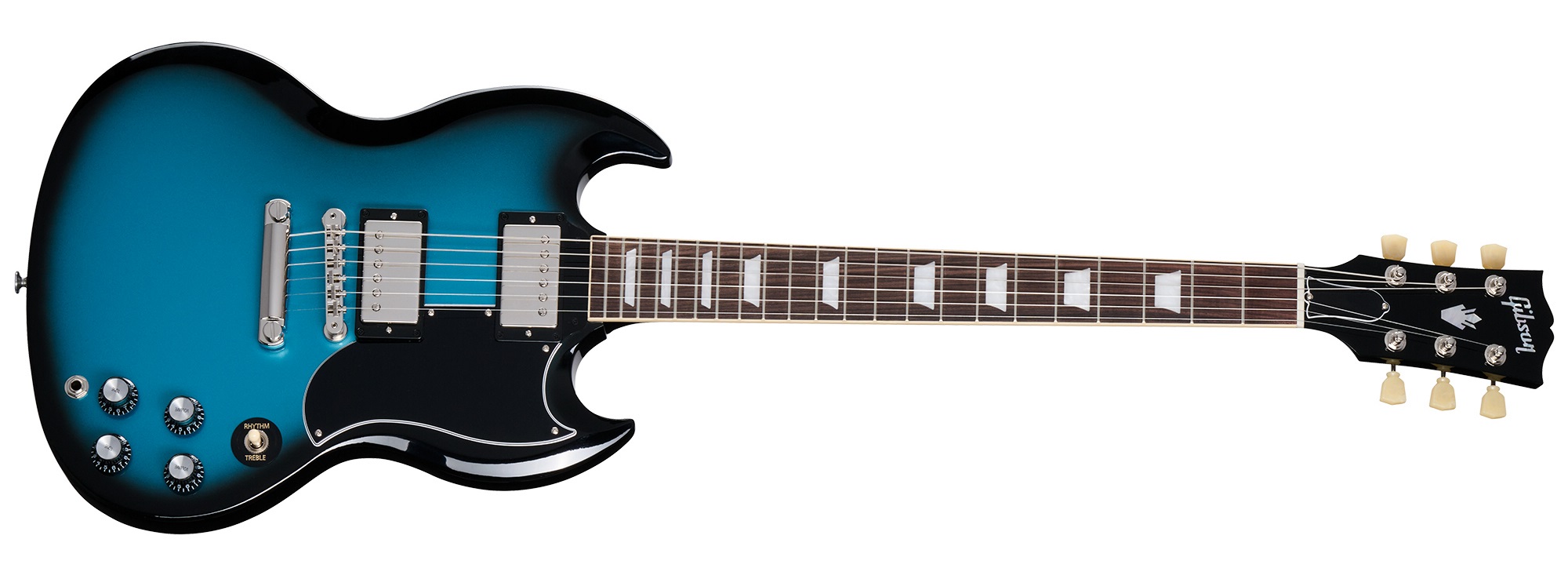Levně Gibson SG Standard '61 Stop Bar Pelham Blue Burst