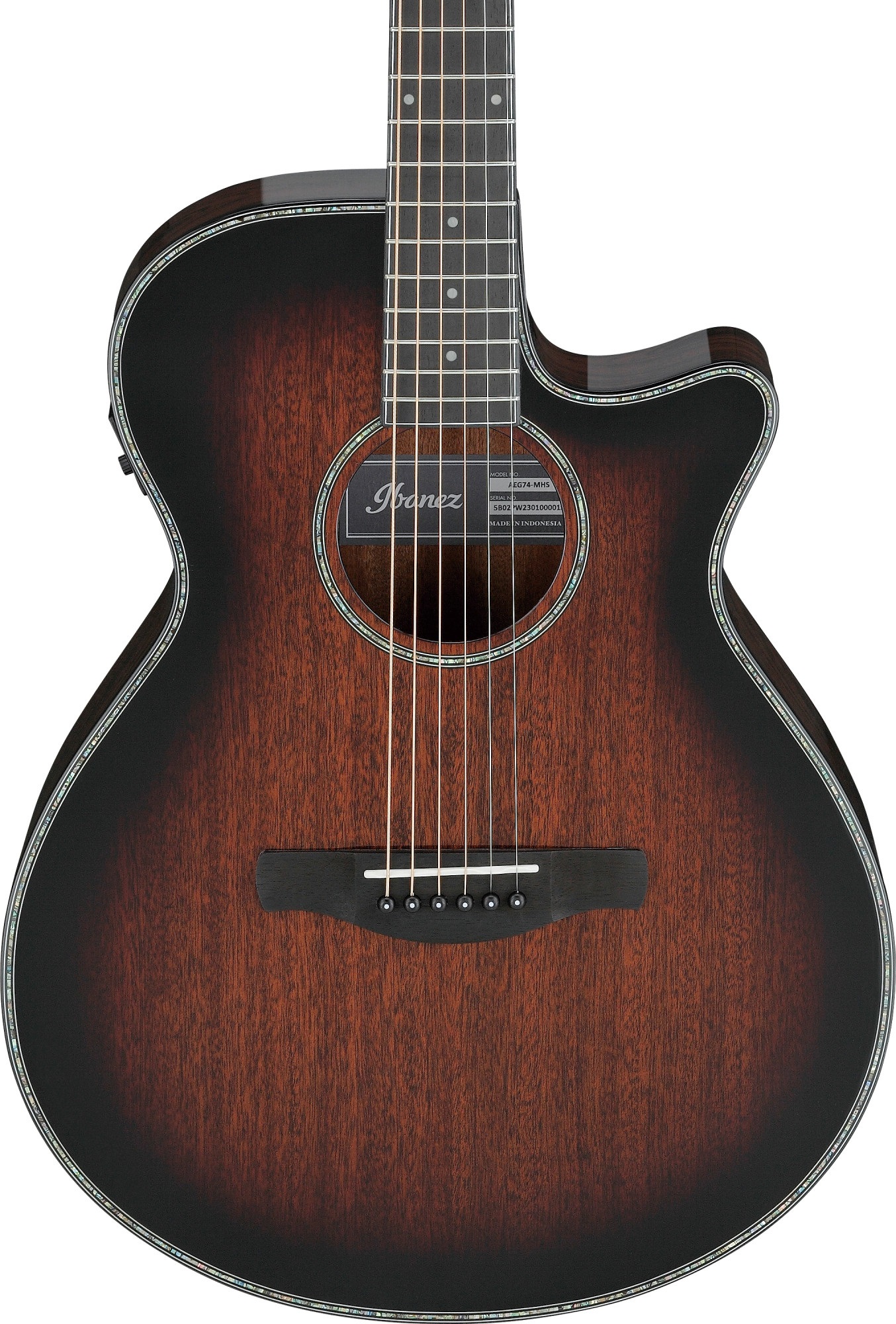 Ibanez AEG74 Mahogany Sunburst (obrázek 3)