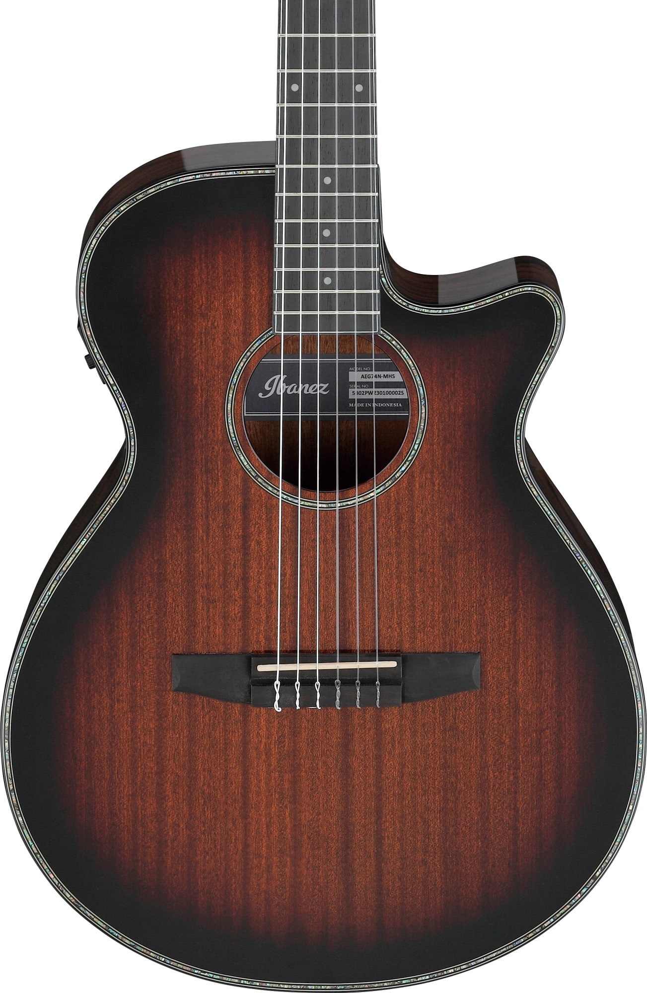 Ibanez AEG74N Mahogany Sunburst (obrázek 3)