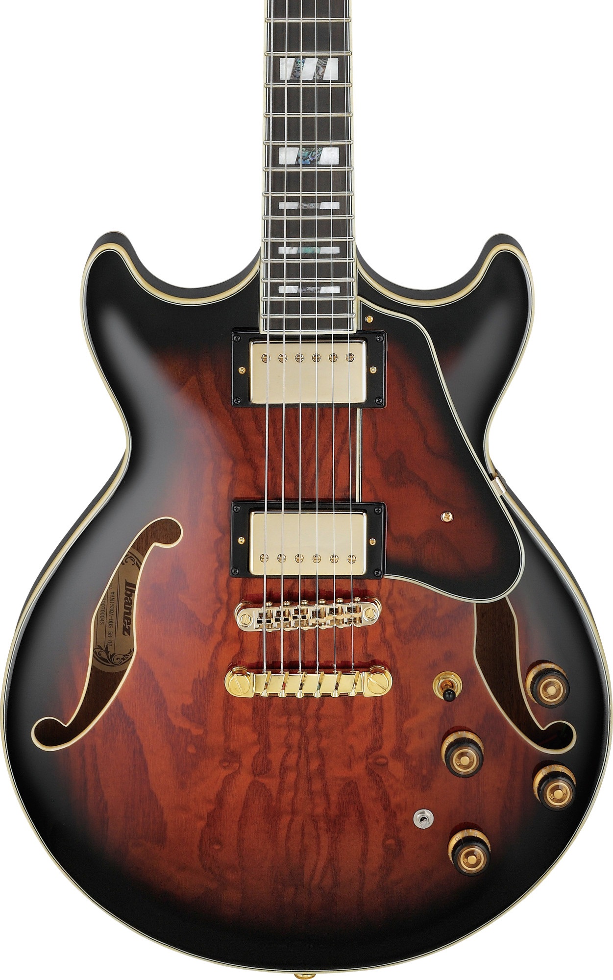 Ibanez AM153QA Dark Brown Sunburst (obrázek 3)