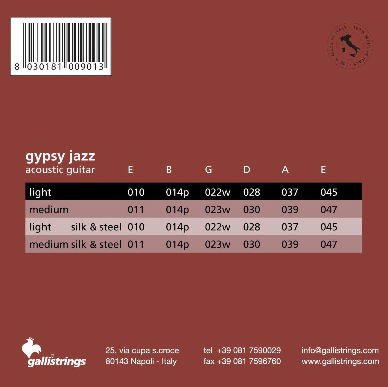 Galli GSB10 Gypsy Guitar Light Loop End (obrázek 3)