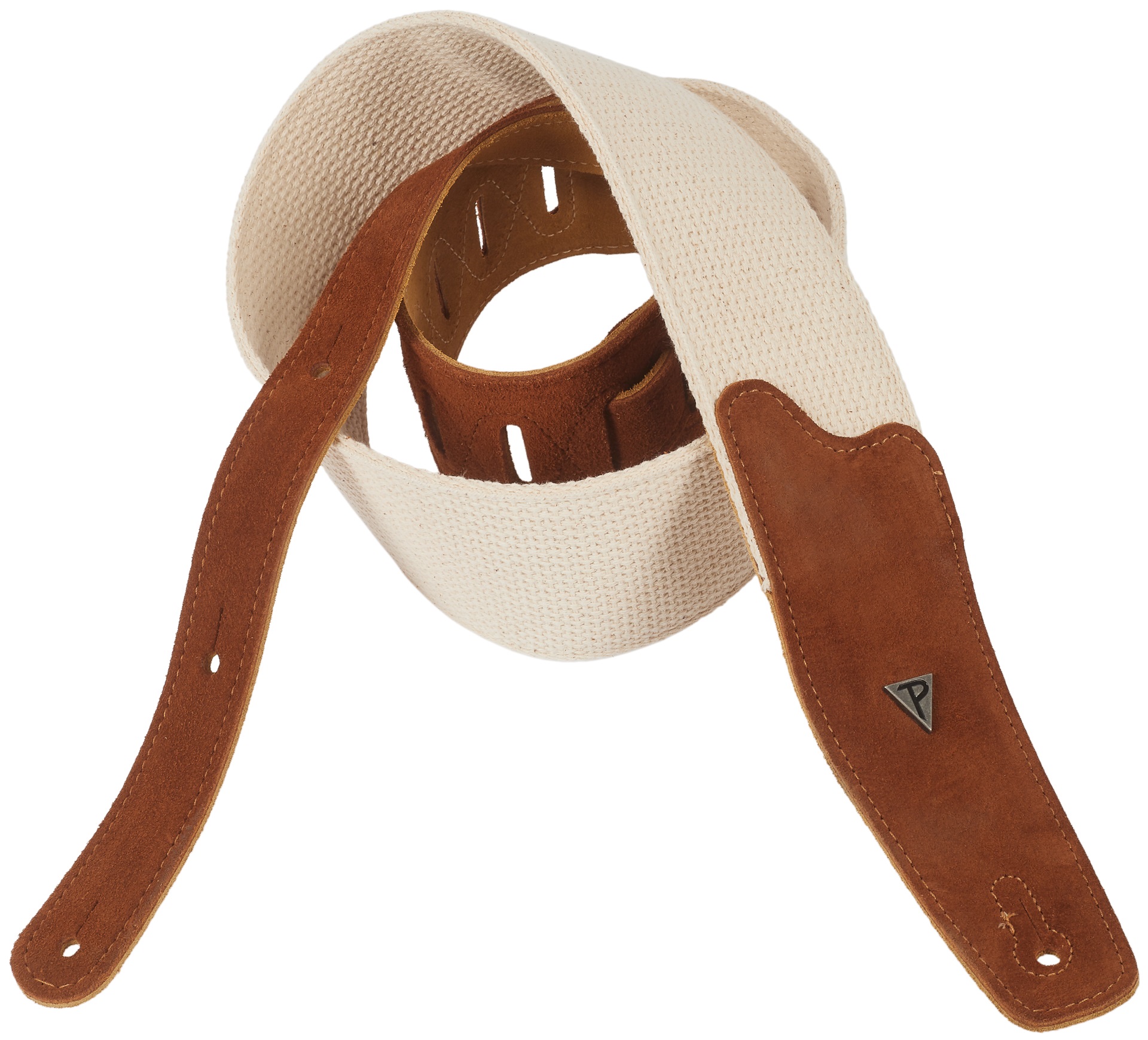 Perri's Leathers 7678 2.5” Doubled Cotton Webbing with Suede Ends Brow (obrázek 3)