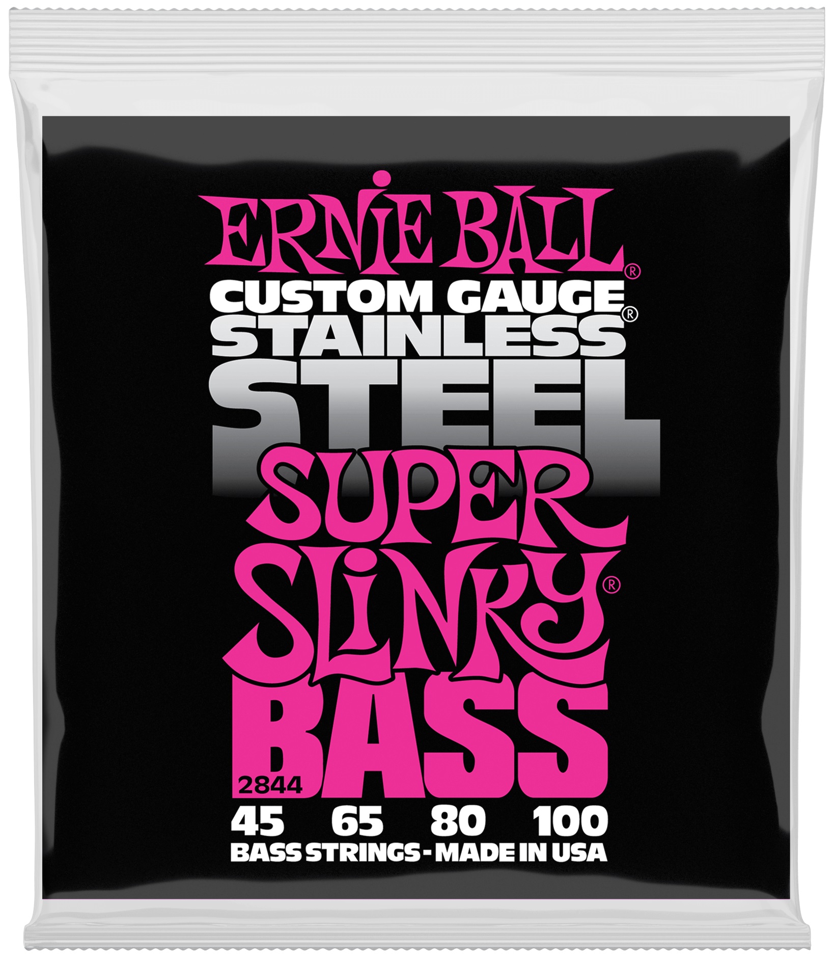 Levně Ernie Ball 2844 Super Slinky Stainless Steel Electric Bass 45-100