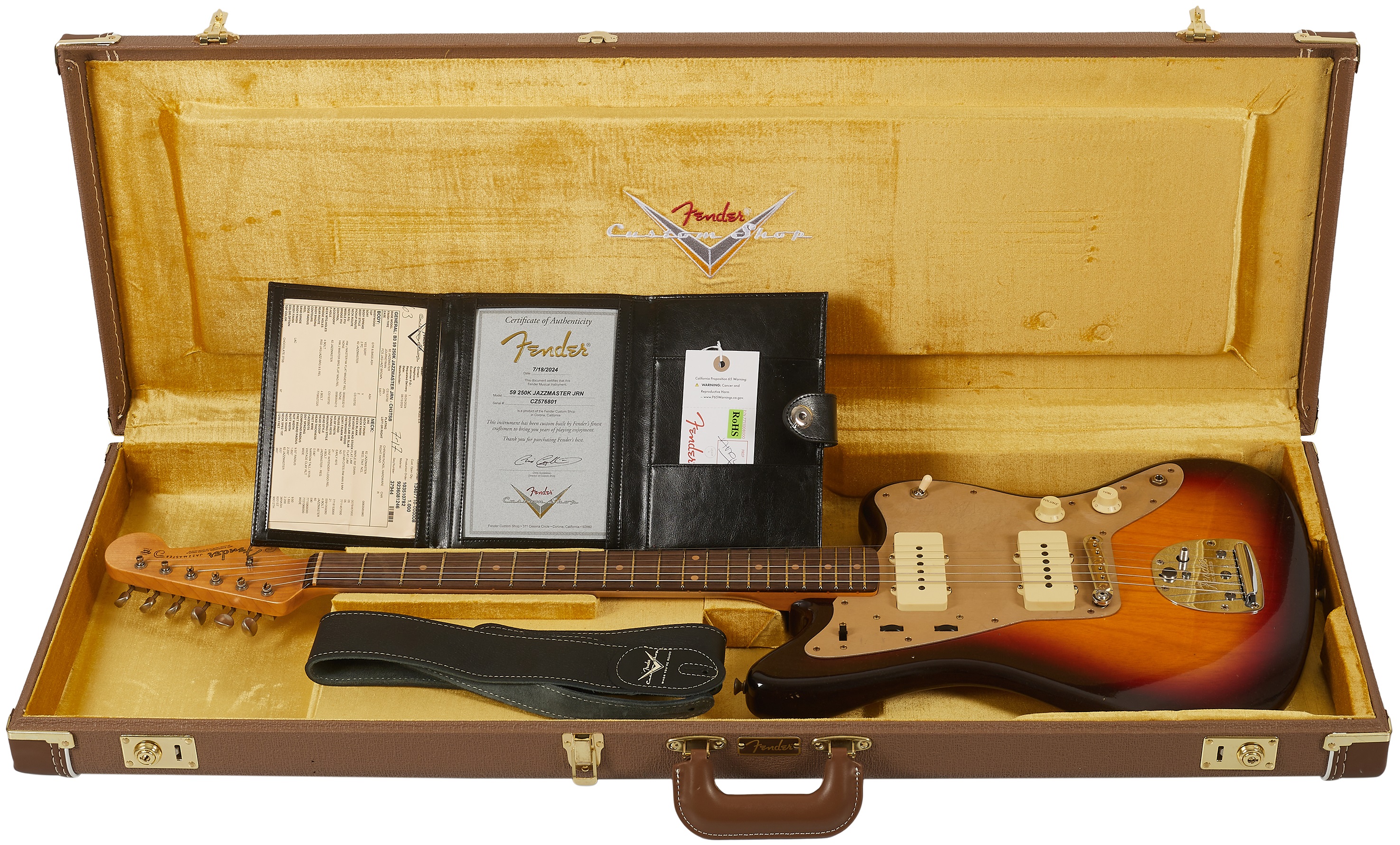 Fender Custom Shop 59 250K Jazzmaster Journeyman Relic RW Chocolate 3- (obrázek 7)