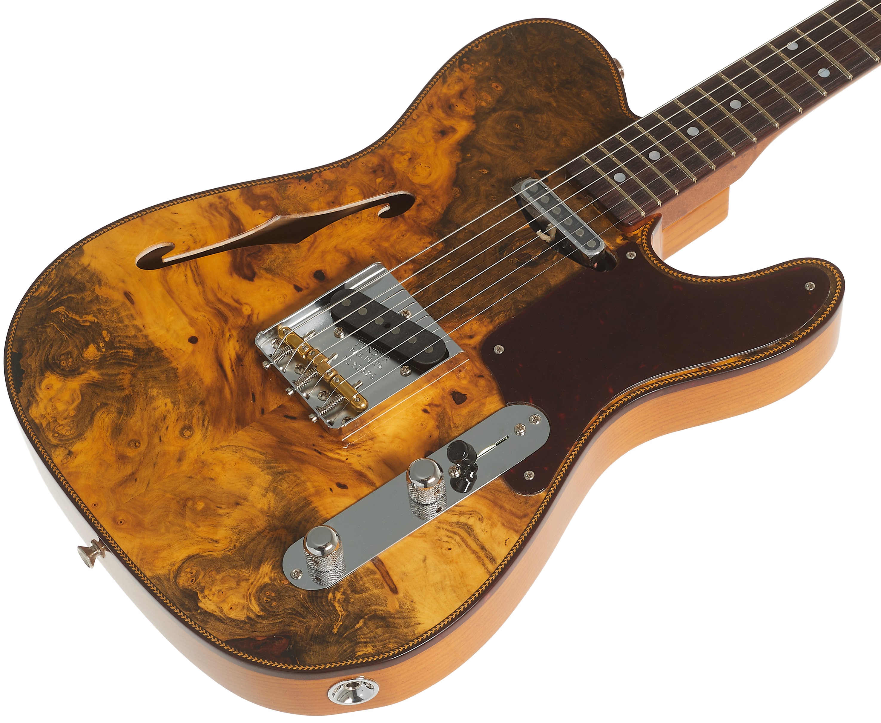 Fender Custom Shop Artisan Buckeye Double Esquire NOS RW Aged Natural (obrázek 3)