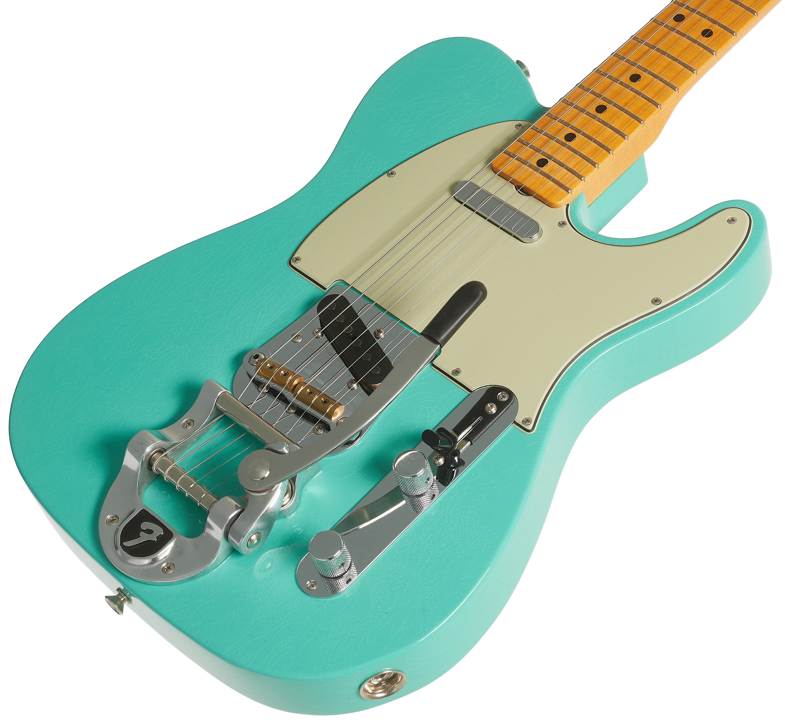 Fender Custom Shop 67 Telecaster Bigsby DLX Closet Classic Aged Seafoa (obrázek 3)