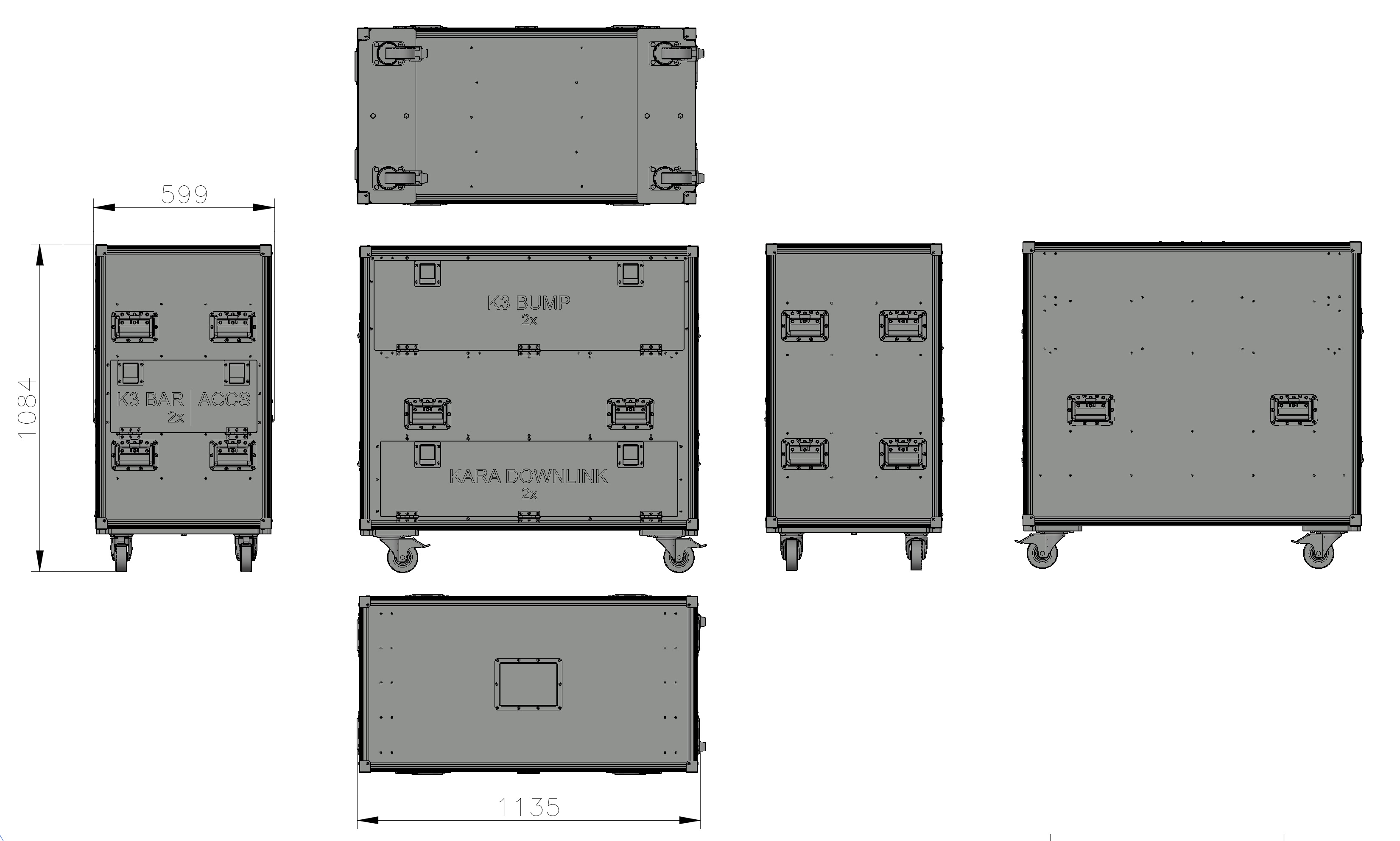 Levně Razzor Cases Case pro L-Acoustics K3 rigging