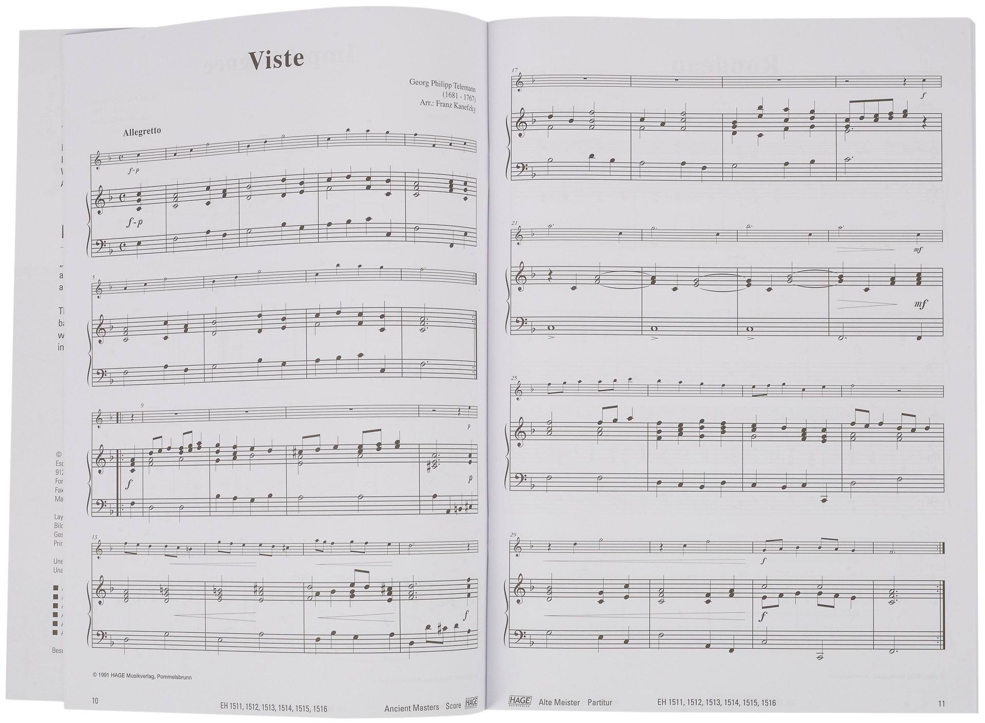 MS Ancient masters for soprano/alto recorder and piano/organ (obrázek 4)
