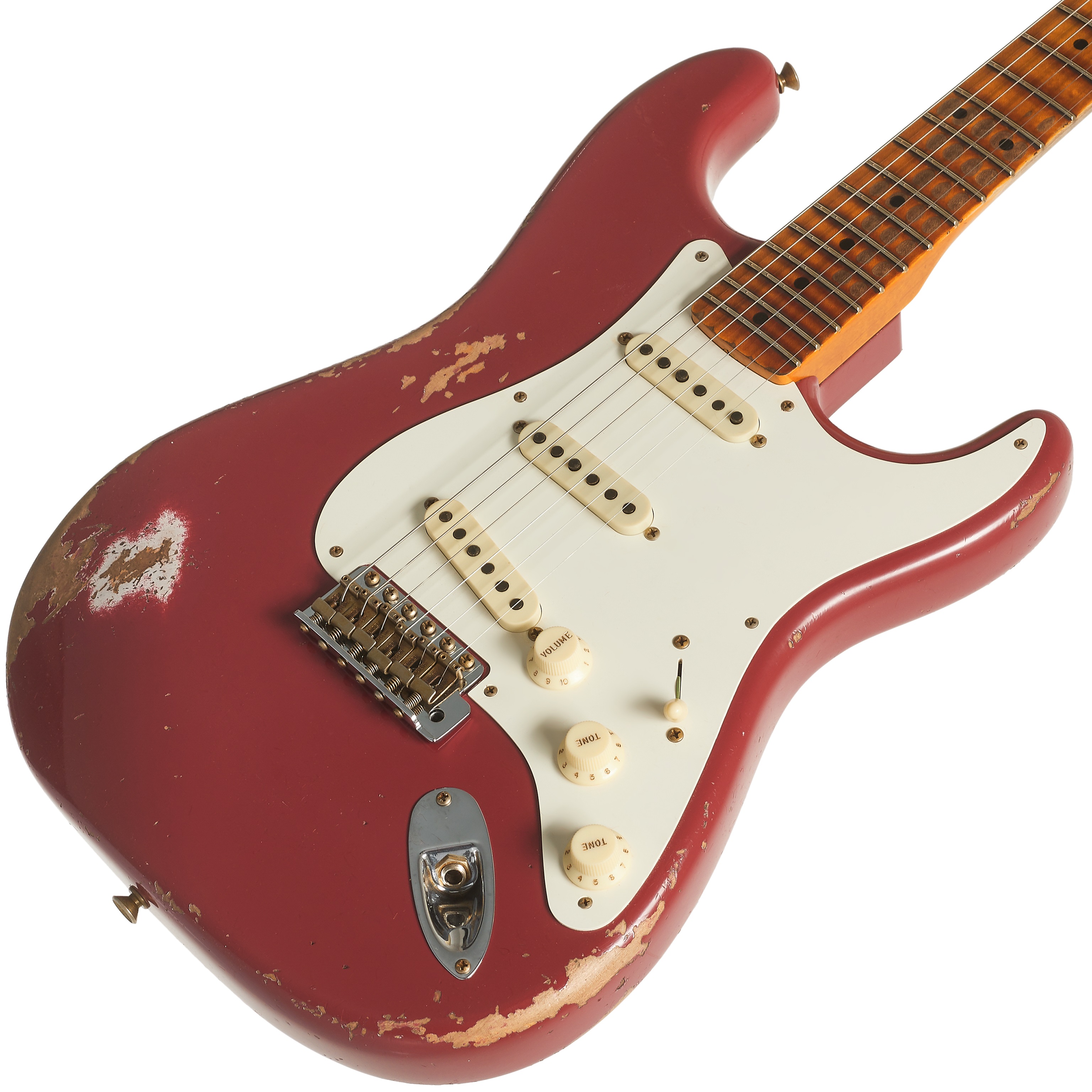 Fender Custom Shop 57 Stratocaster Heavy Relic Faded Aged Cimarron Red (obrázek 3)