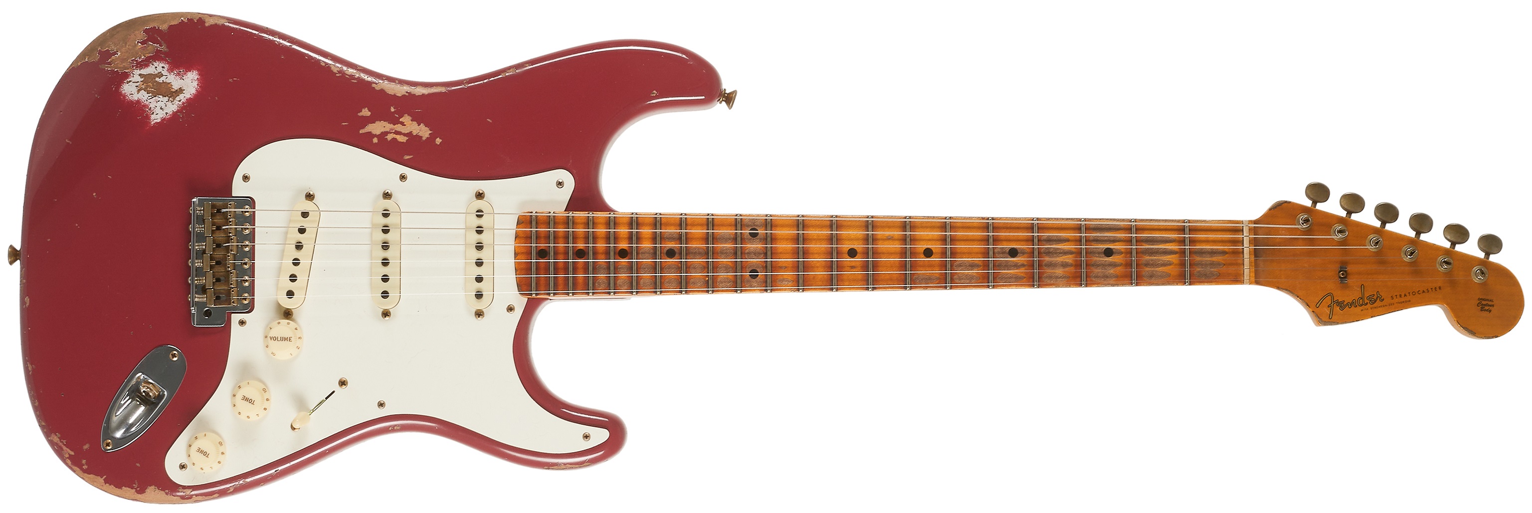 Levně Fender Custom Shop 57 Stratocaster Heavy Relic Faded Aged Cimarron Red