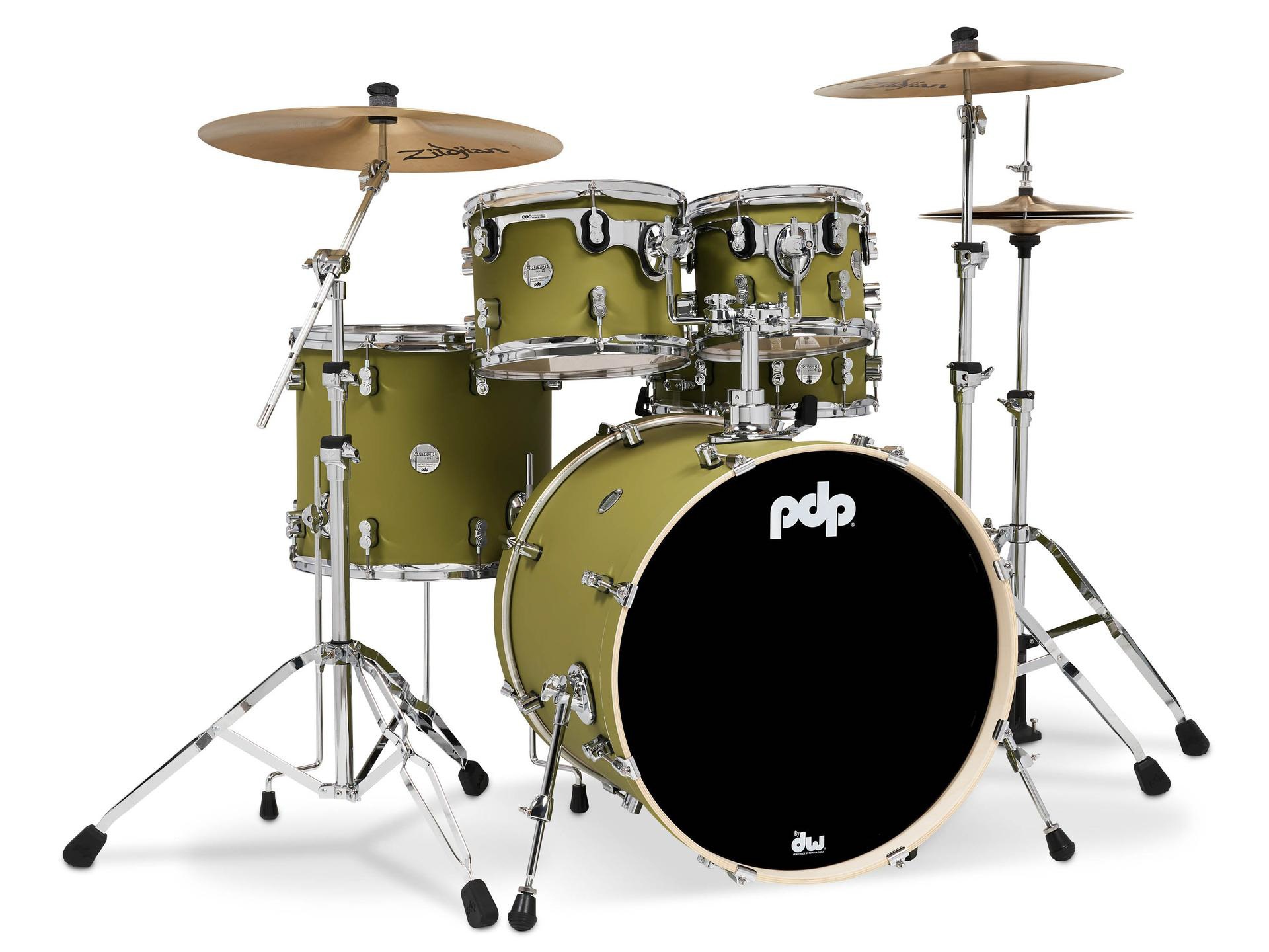 Levně PDP Concept Maple 5 Piece Set Satin Olive Finish Ply