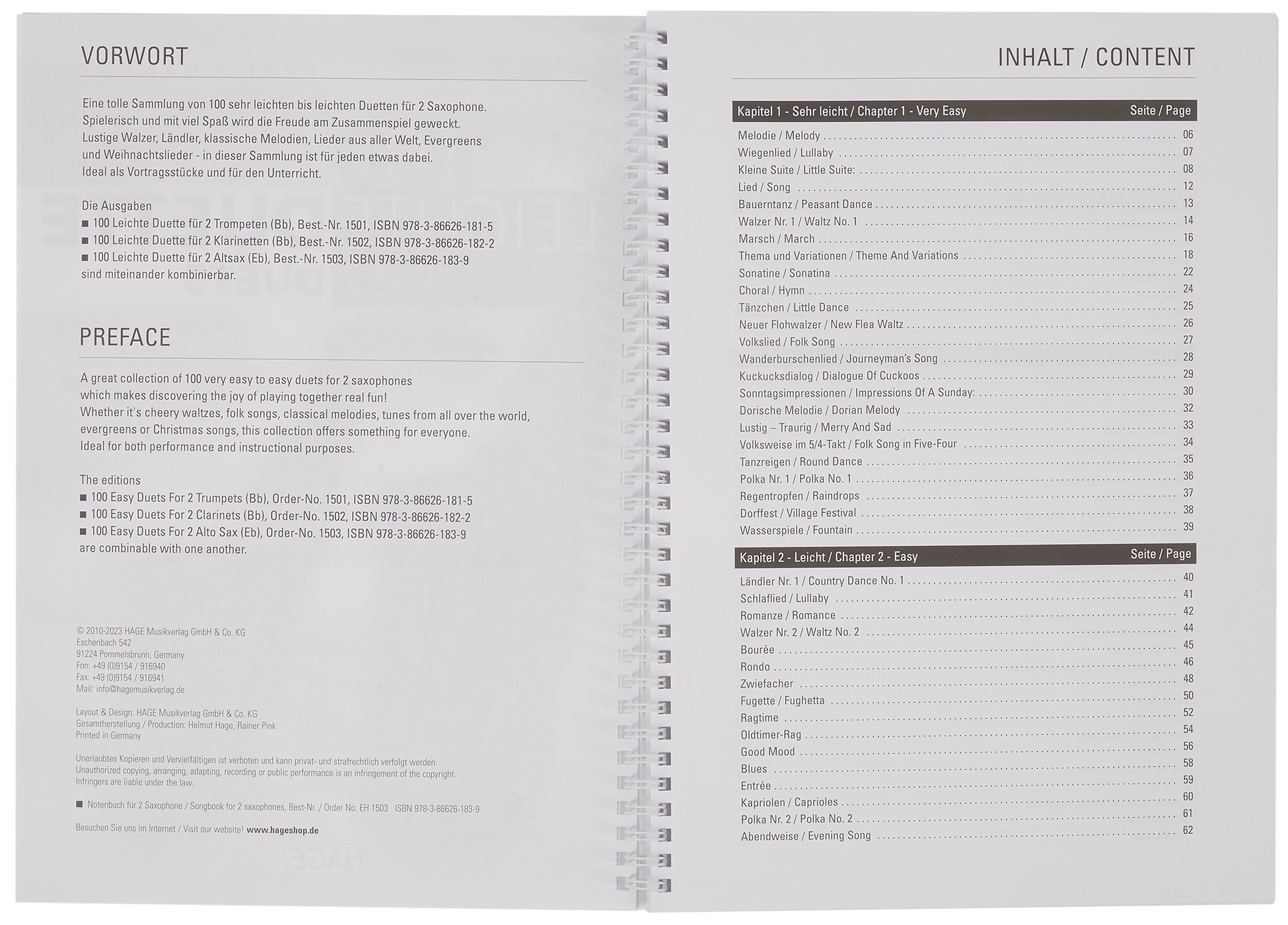 MS 100 Easy Duets for 2 Saxophones (obrázek 3)