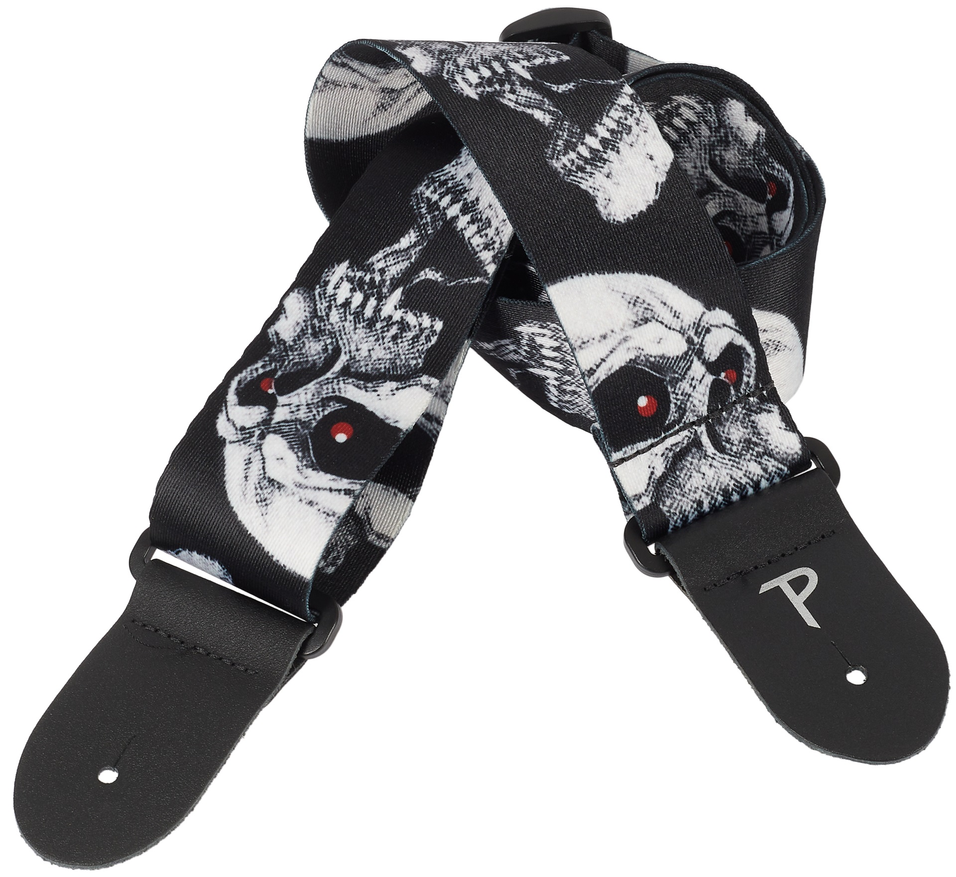 Perri's Leathers 7668 Polyester White Skulls (obrázek 3)