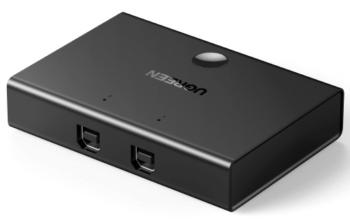 Levně Ugreen USB 2.0 Sharing Switch 2x1 černý
