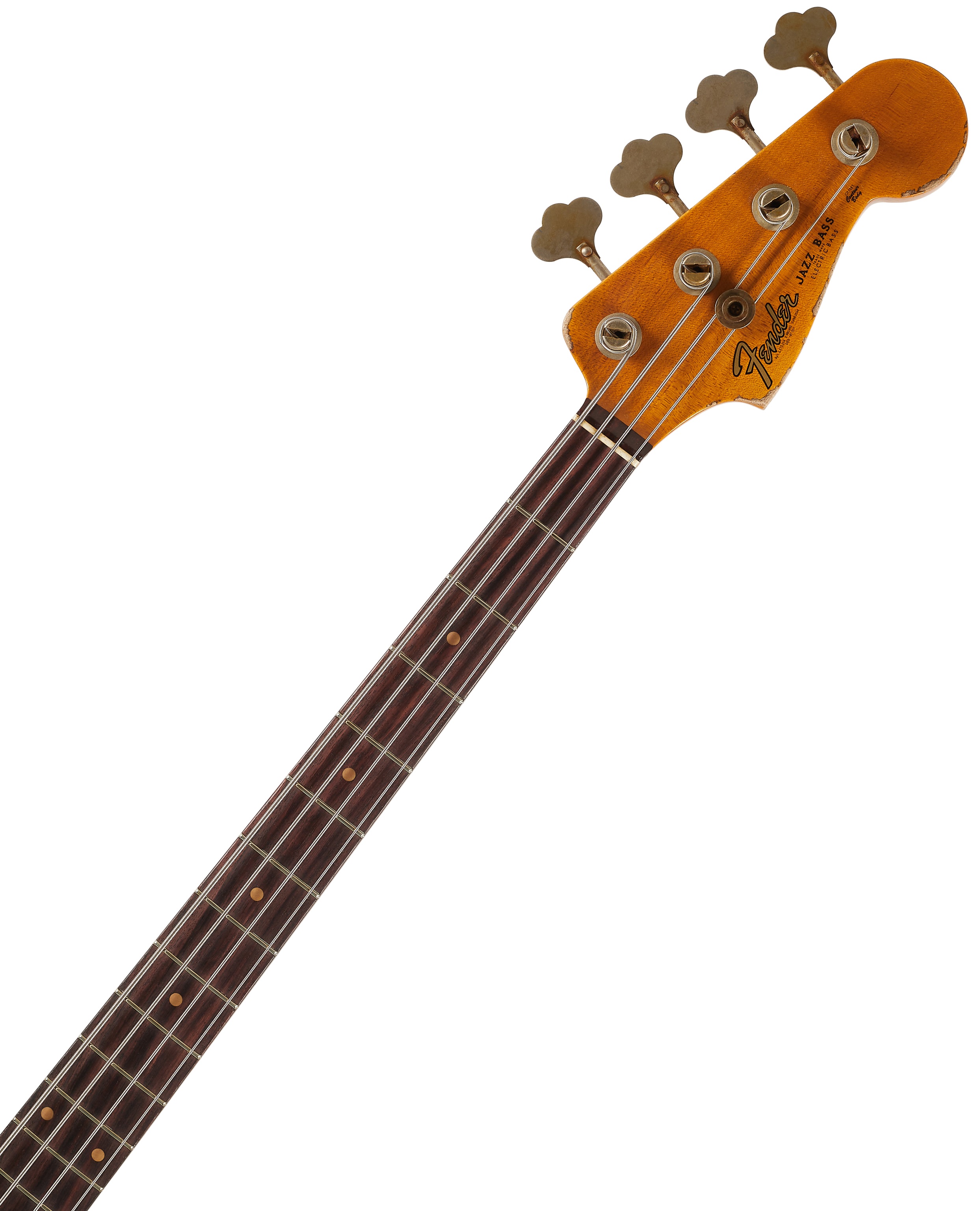 Fender Custom Shop 61 Jazz Bass Heavy Relic Shoreline Gold (obrázek 4)