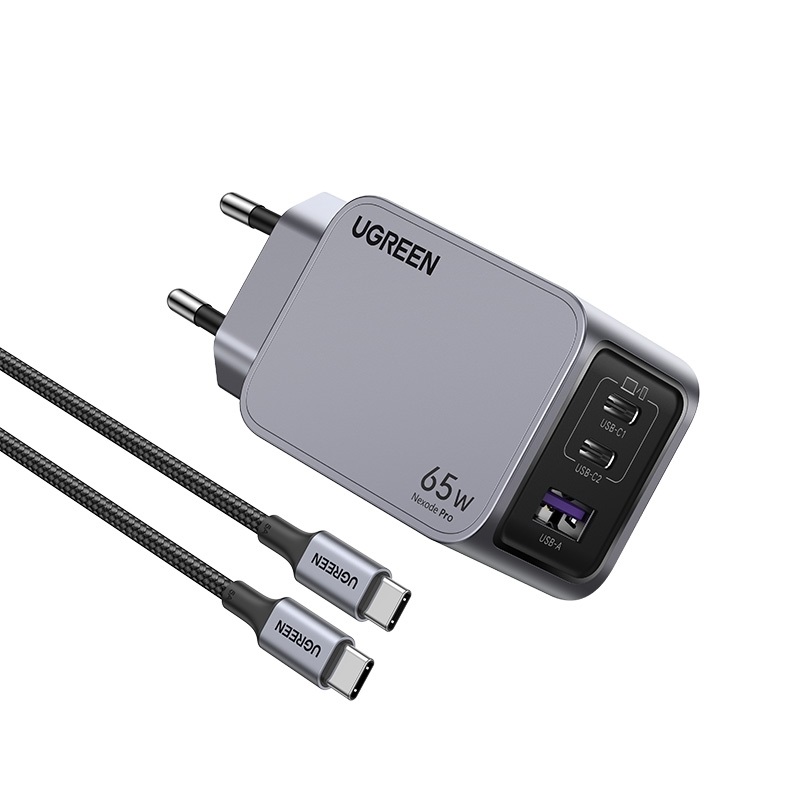 Levně Ugreen Rychlonabíječka 25871 Nexode Pro 65W 3-Port GaN