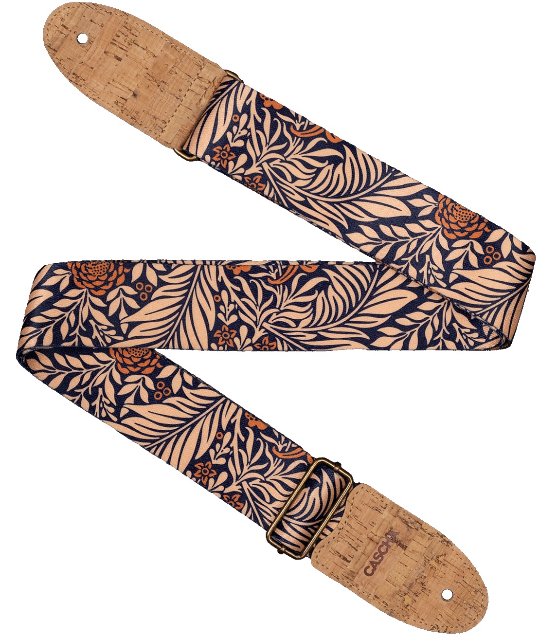Levně Cascha CGS-VC6 Guitar Strap Vegan Cork Midnight Jungle