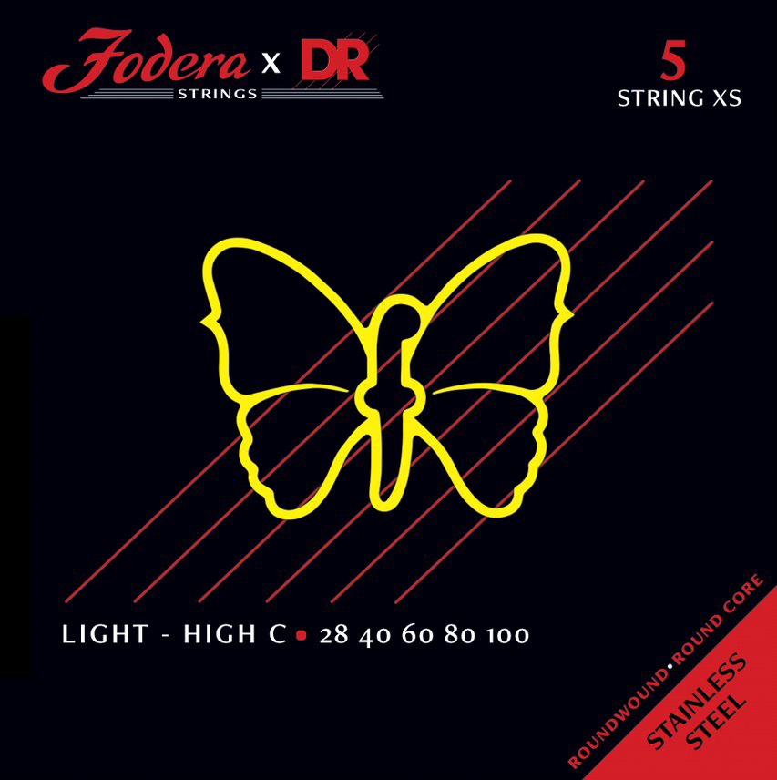 Levně DR Strings Fodera Nickel 5 Light XS (High C) 28100