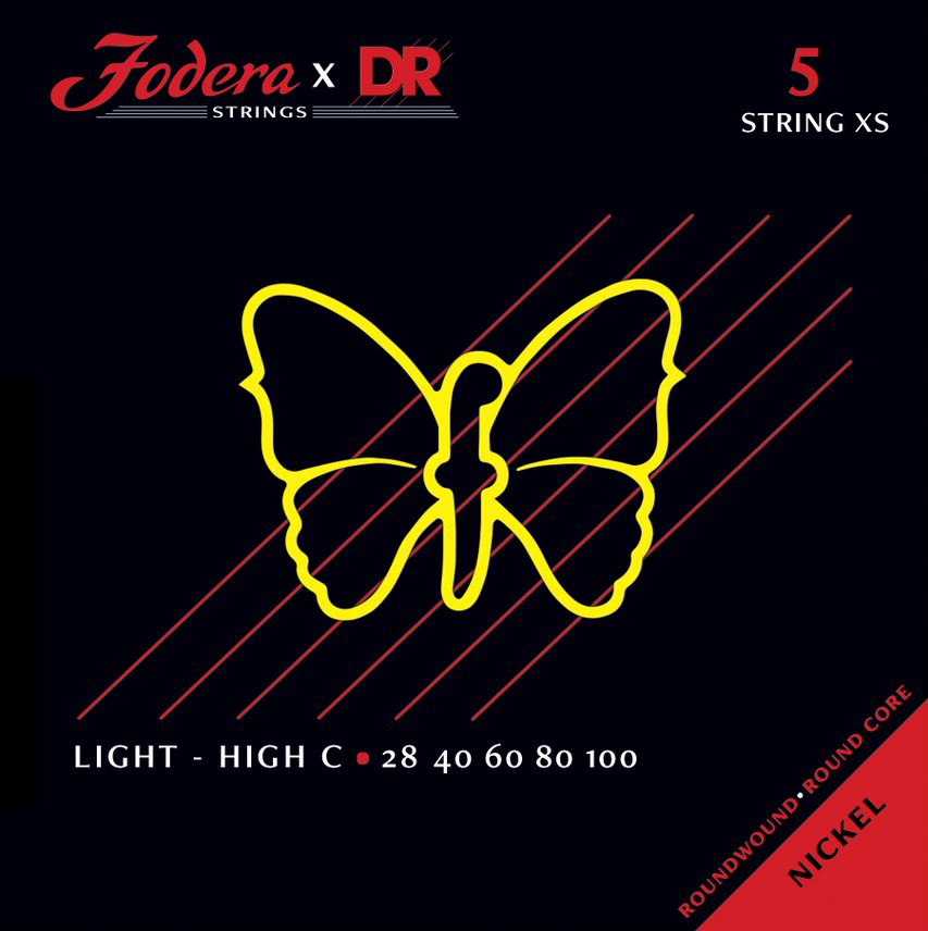 Levně DR Strings Fodera Stainless Steel 5 Light XS (High C) 28100