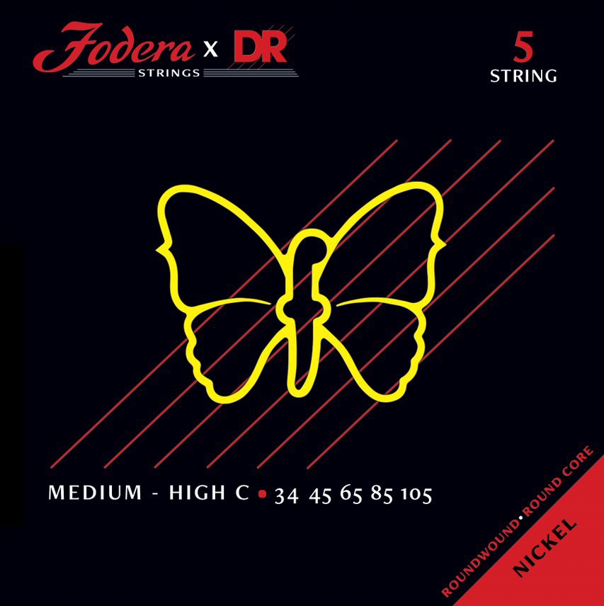 Levně DR Strings Fodera Stainless Steel 5 Medium (High C) 34105