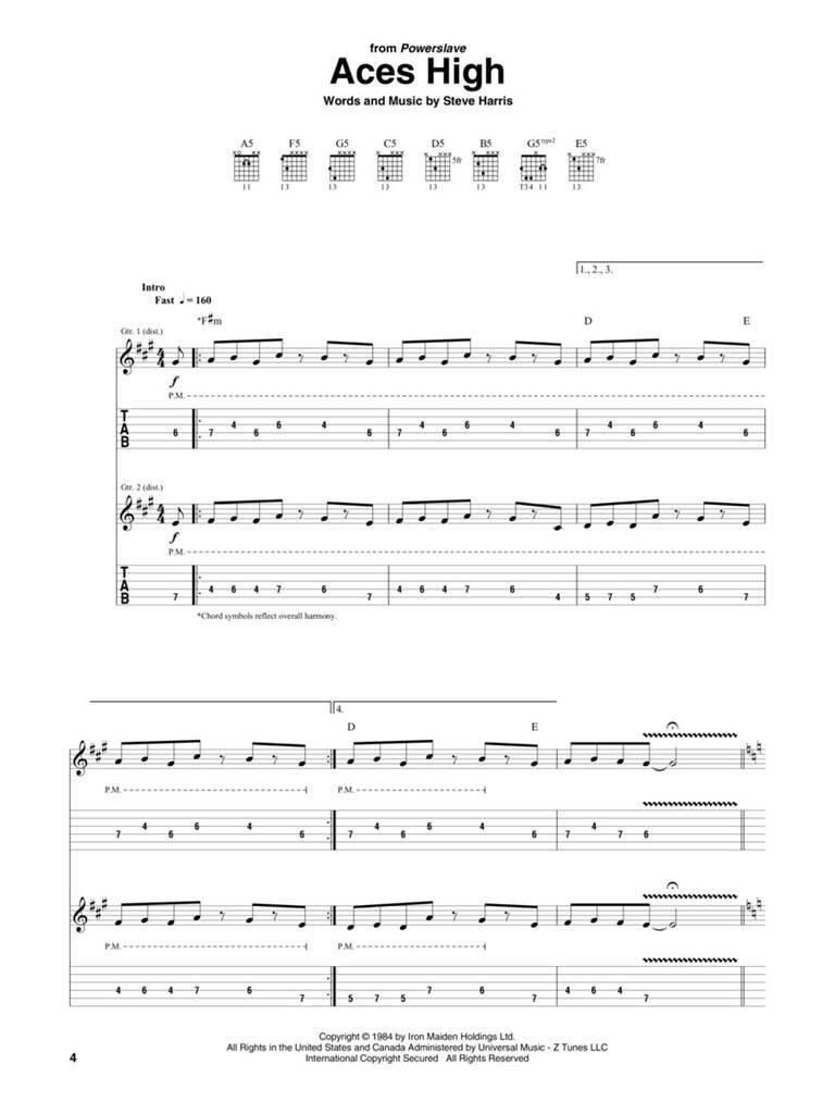MS Iron Maiden - Guitar TAB (obrázek 3)