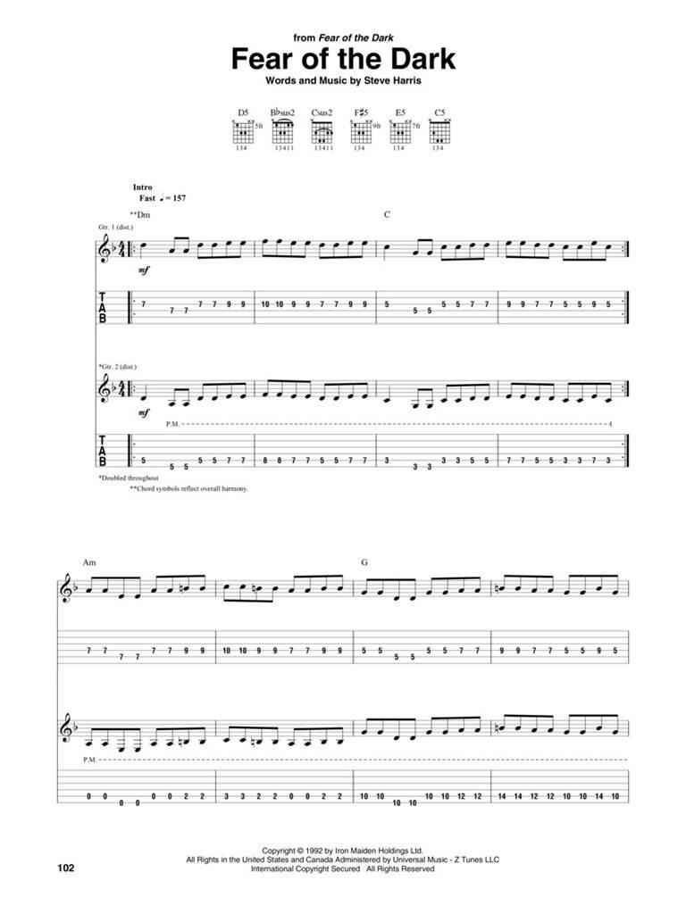 MS Iron Maiden - Guitar TAB (obrázek 4)