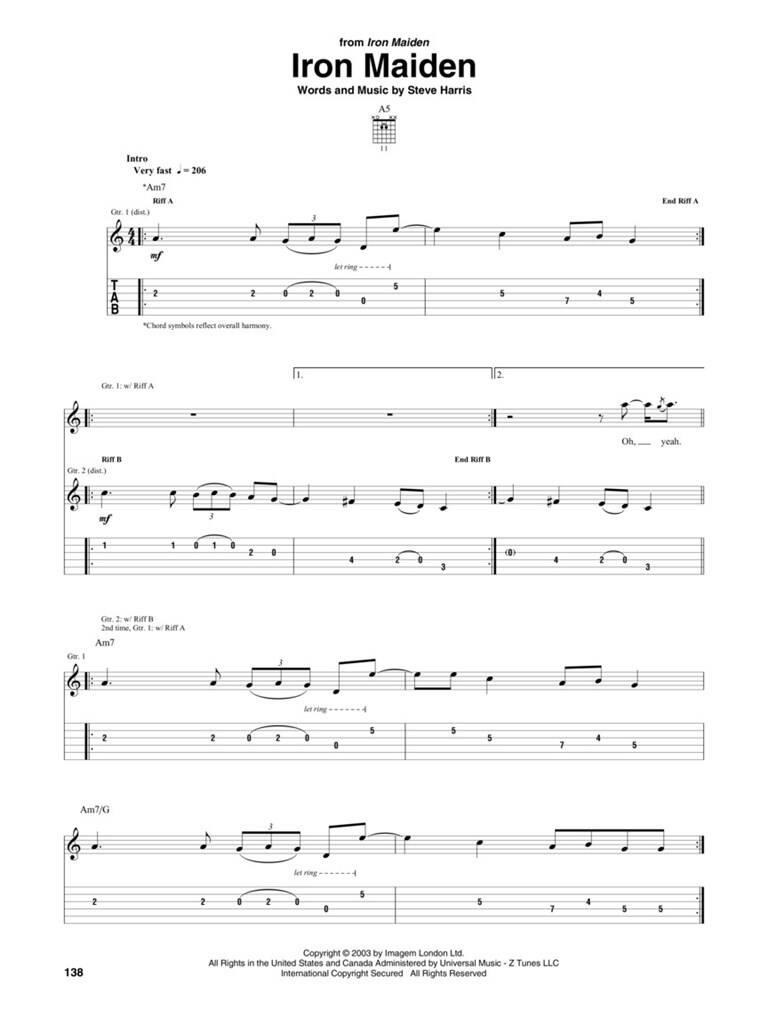 MS Iron Maiden - Guitar TAB (obrázek 5)
