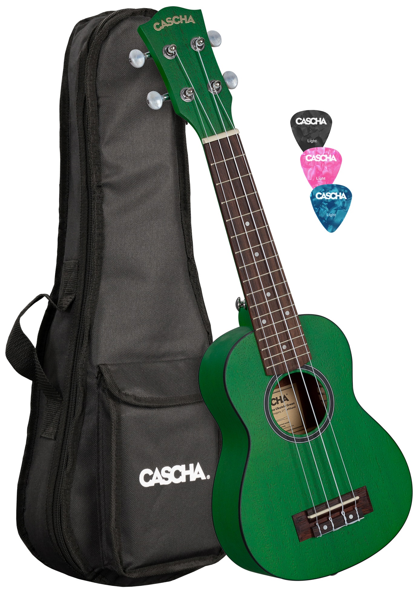 Cascha HH 2265L Soprano Mahogany LH Green (obrázek 3)