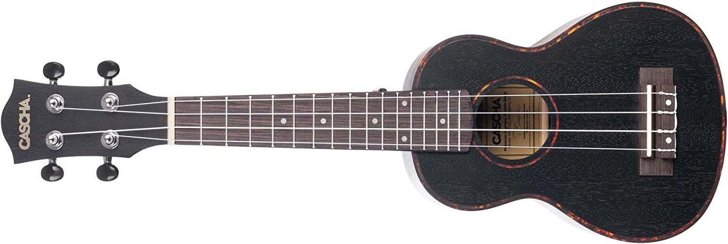 Levně Cascha HH 2262L Soprano Ukulele Mahogany LH Black