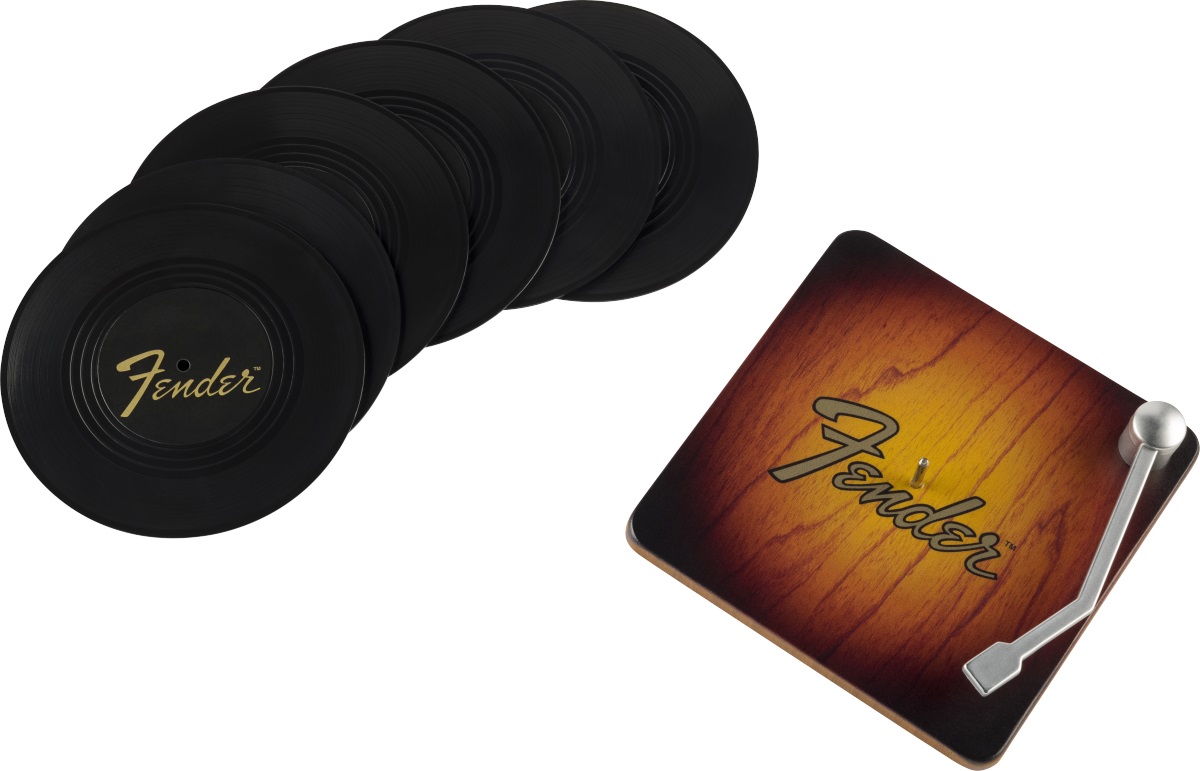 Fender Sunburst Turntable Coaster Set (obrázek 2)