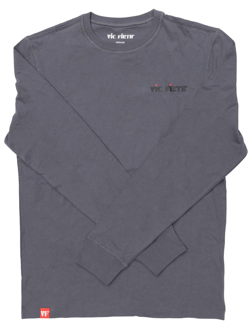 Levně Vic Firth Long Sleeve Gray Tee L