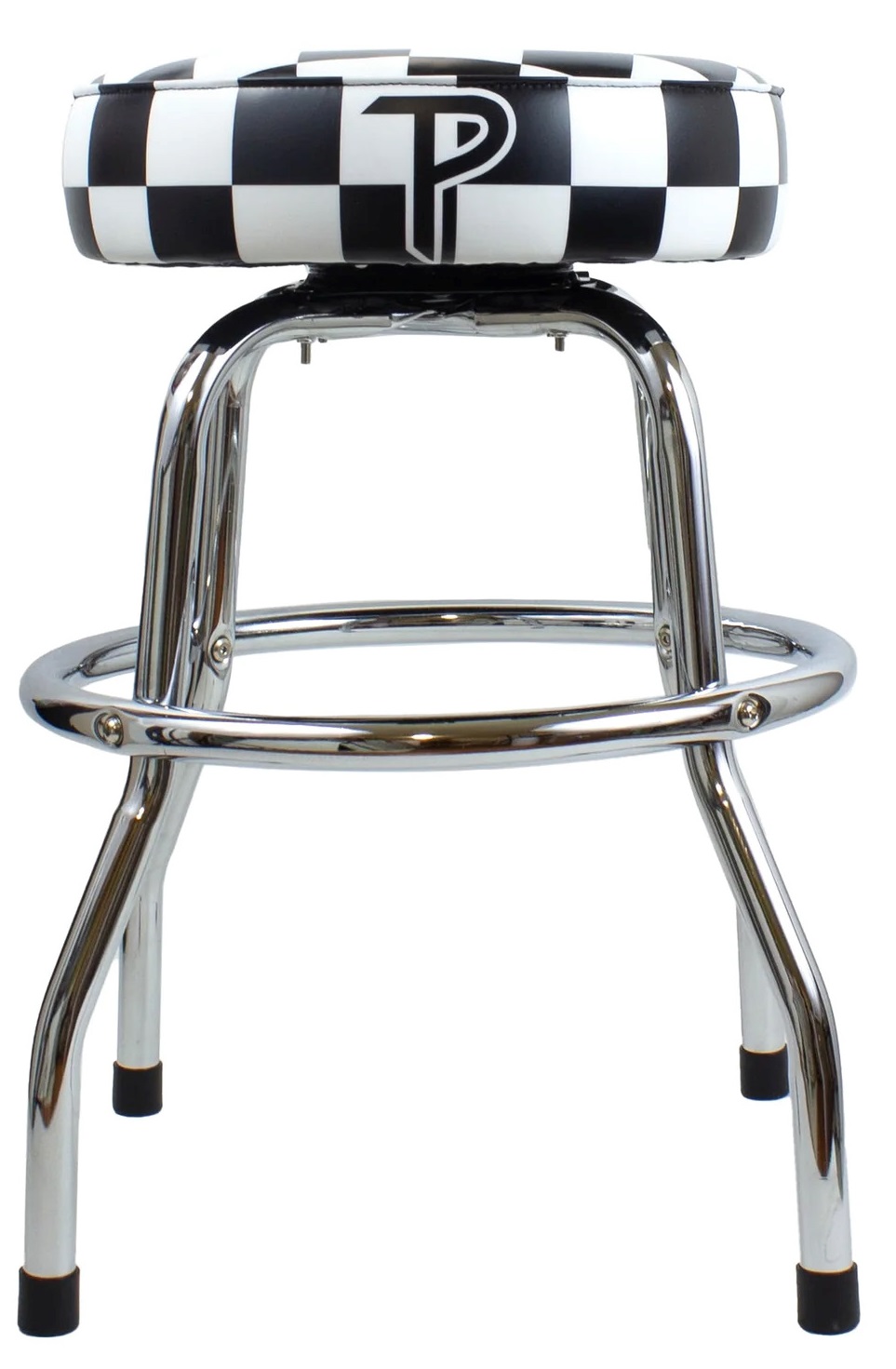 Levně Perri's Leathers Checkered Bar Stool