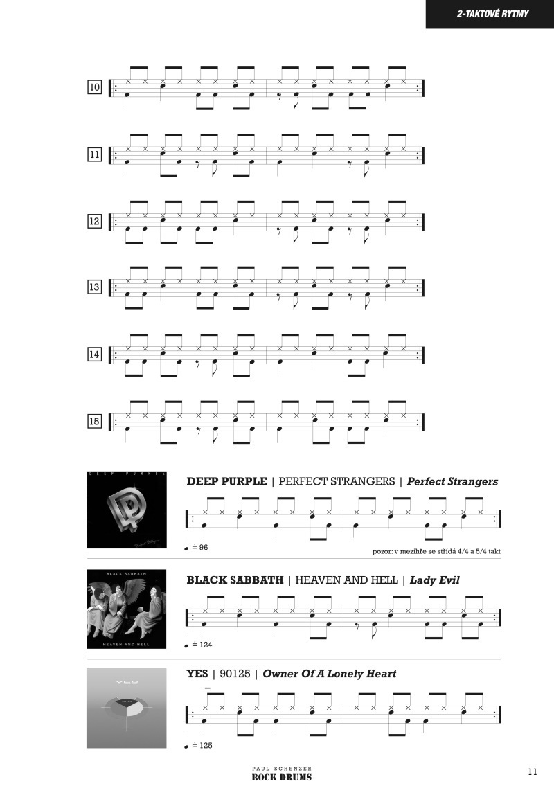 KN Paul Schenzer - ROCK DRUMS II / ROCK & BLUES (obrázek 4)